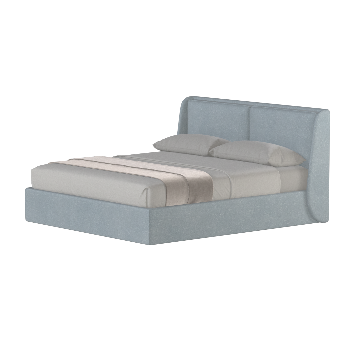 Ruby Upholstered Double Bed in Premium Fabric