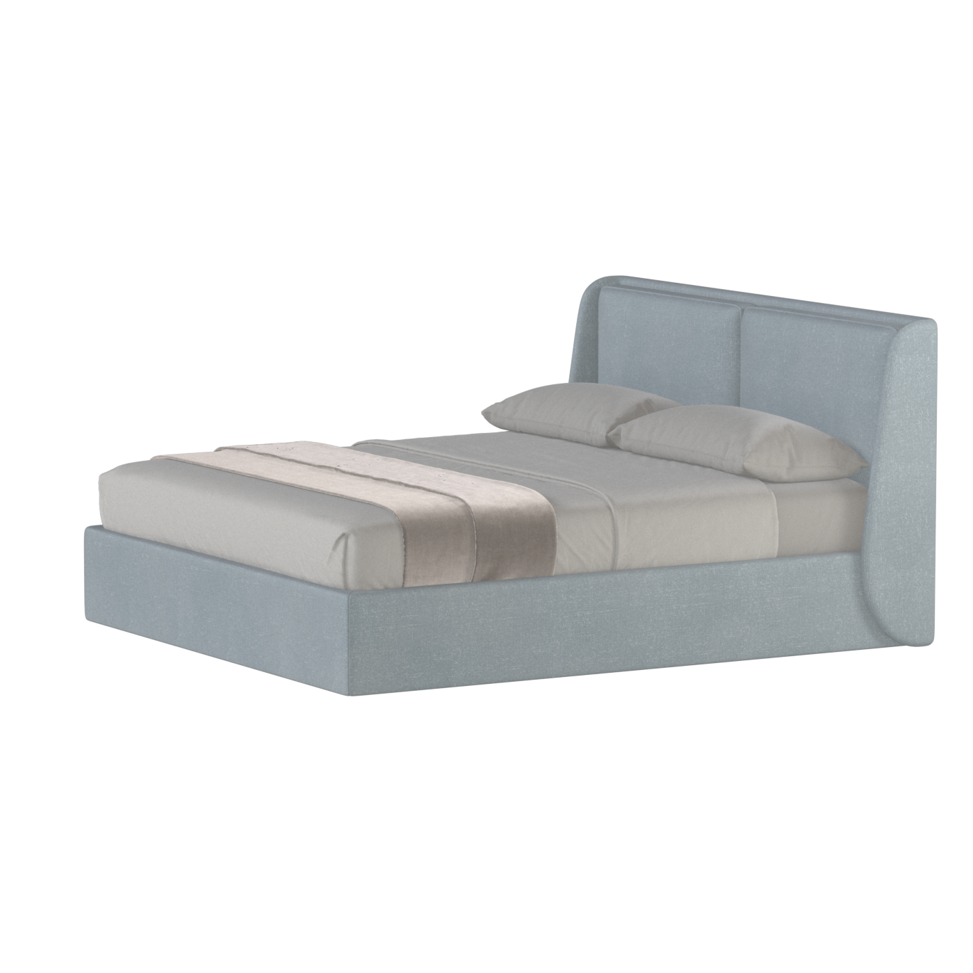 Ruby Upholstered Double Bed in Premium Fabric