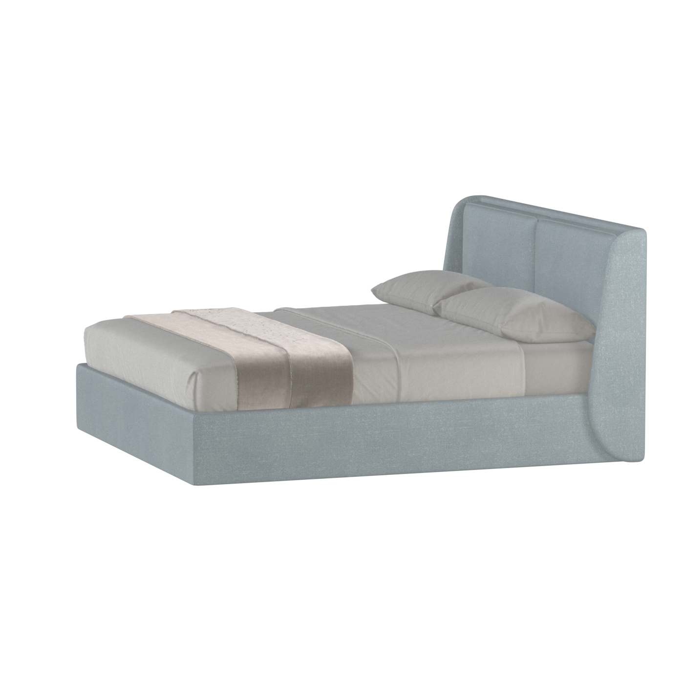 Ruby Upholstered Double Bed in Premium Fabric