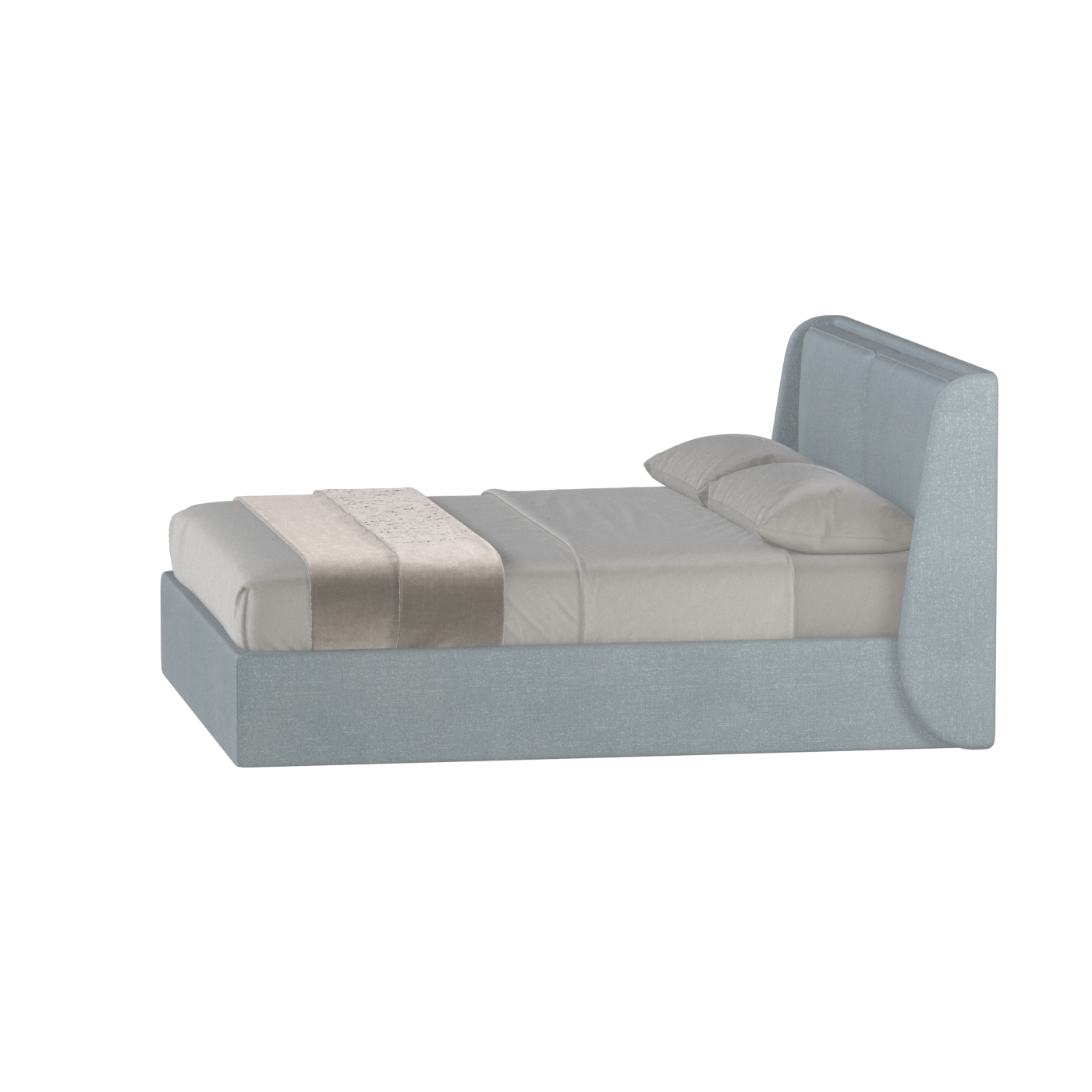 Ruby Upholstered Double Bed in Premium Fabric