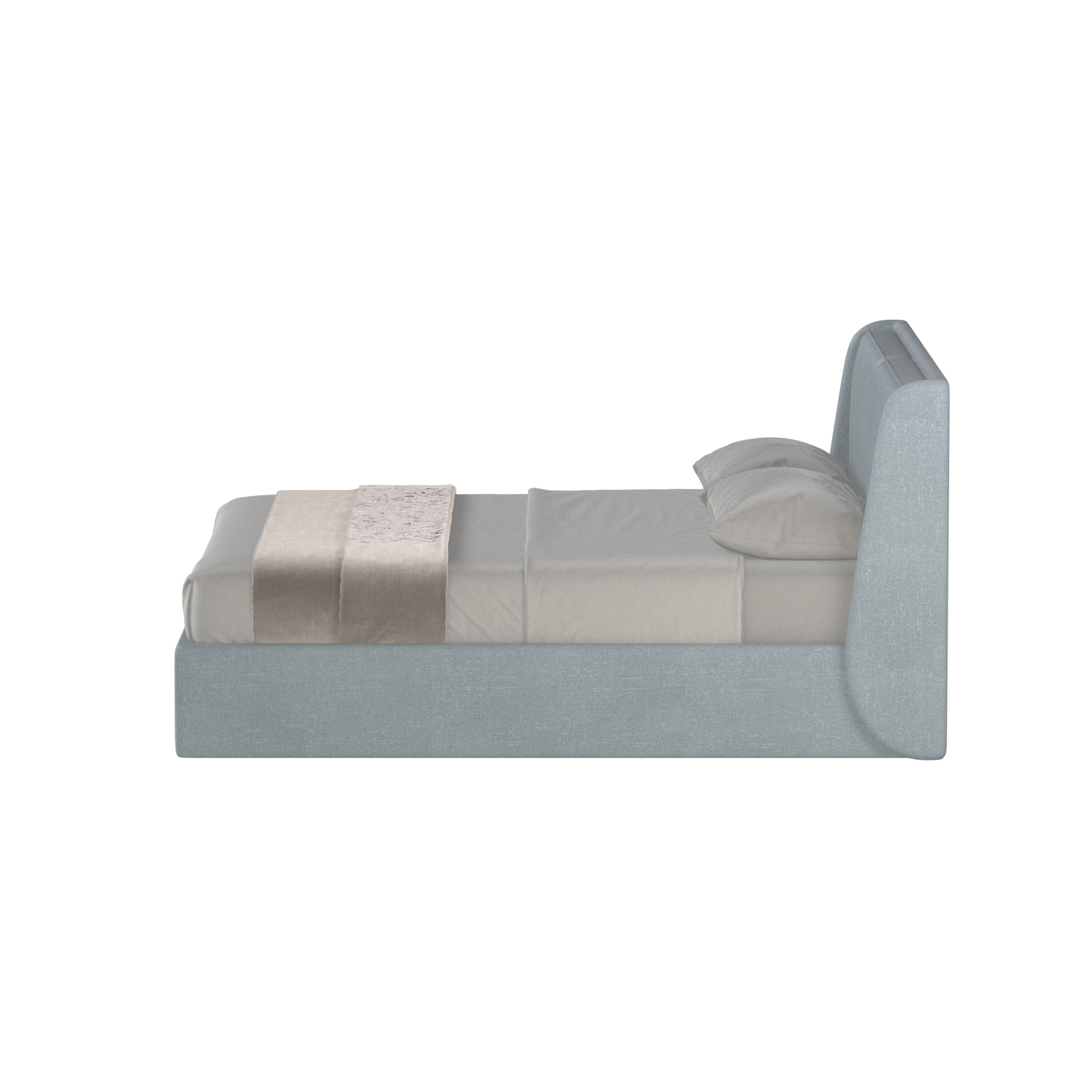 Ruby Upholstered Double Bed in Premium Fabric
