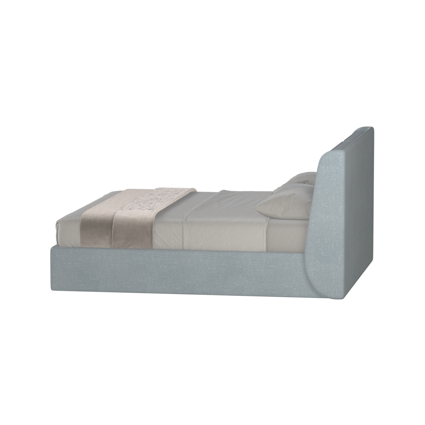 Ruby Upholstered Double Bed in Premium Fabric