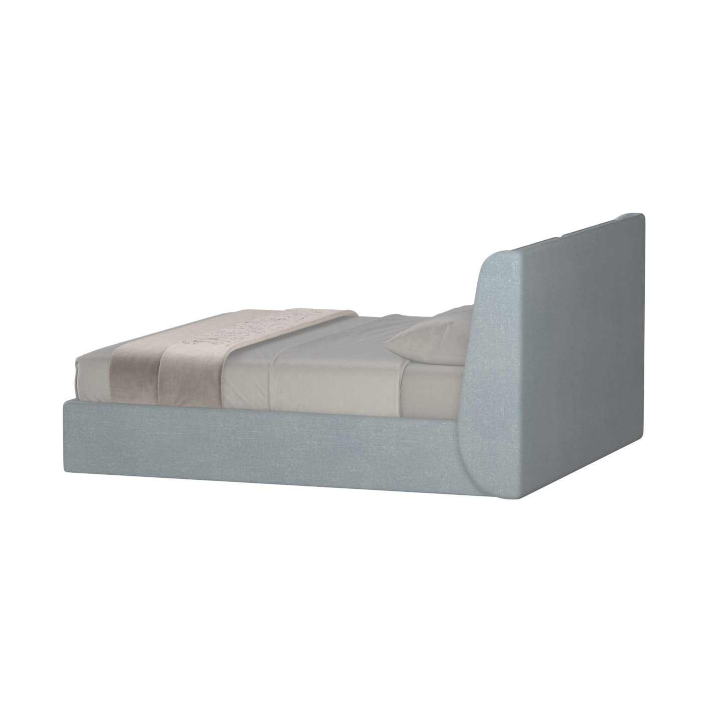 Ruby Upholstered Double Bed in Premium Fabric