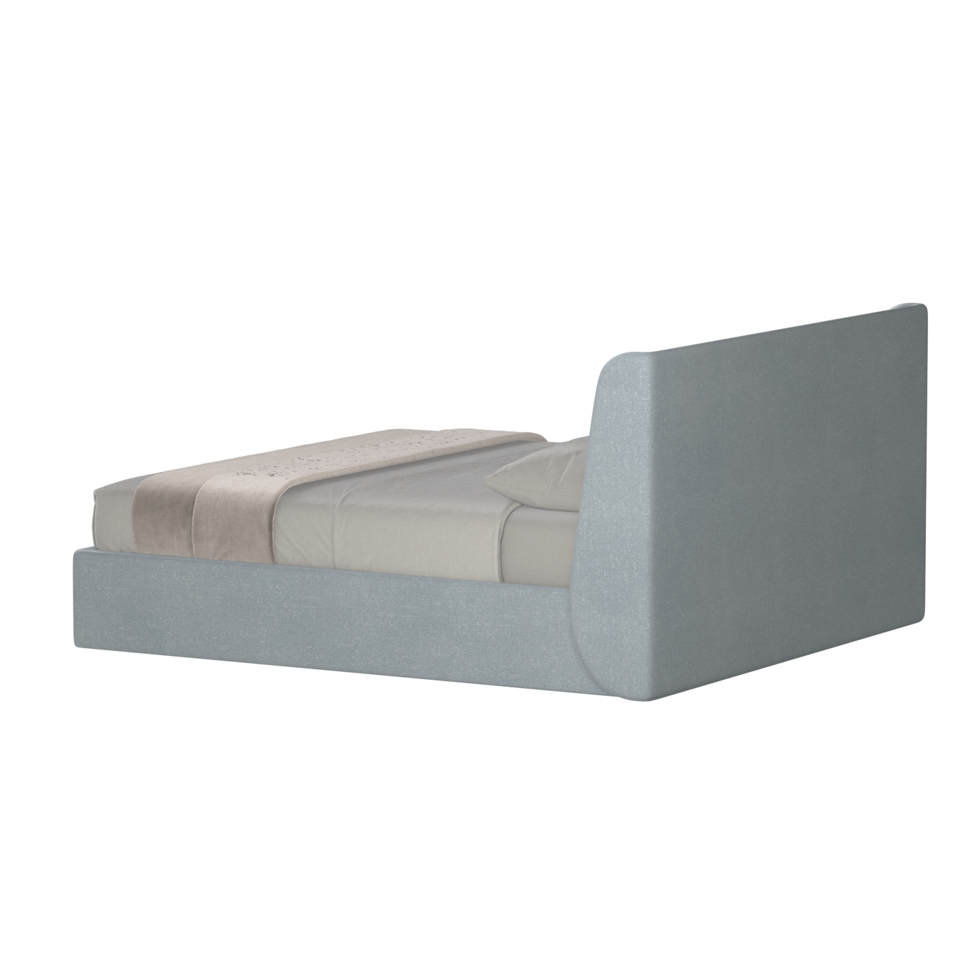 Ruby Upholstered Double Bed in Premium Fabric