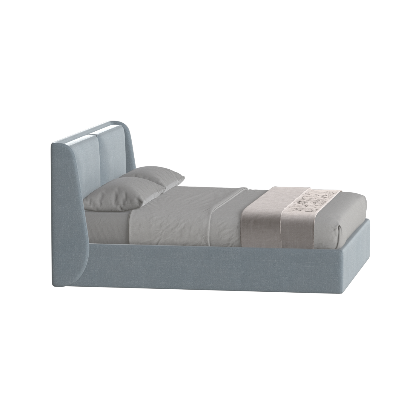 Ruby Upholstered Double Bed in Premium Fabric