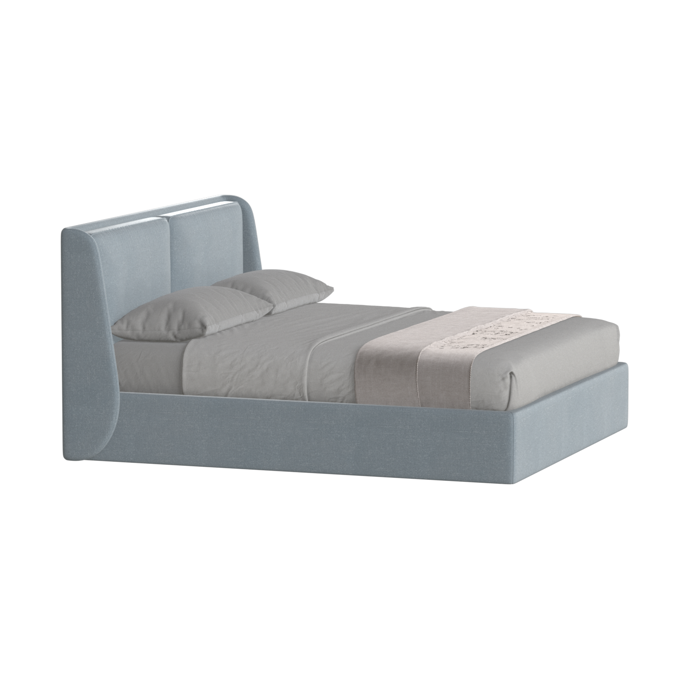 Ruby Upholstered Double Bed in Premium Fabric