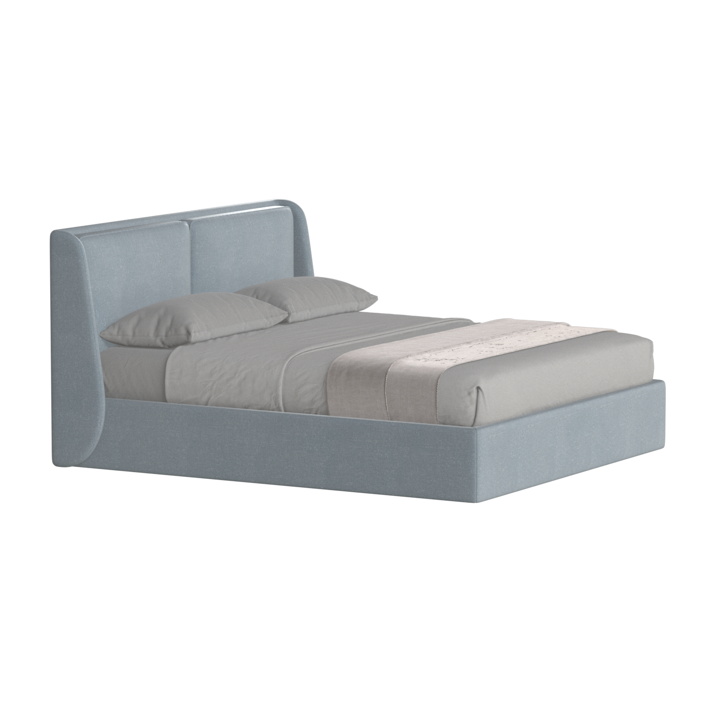 Ruby Upholstered Double Bed in Premium Fabric