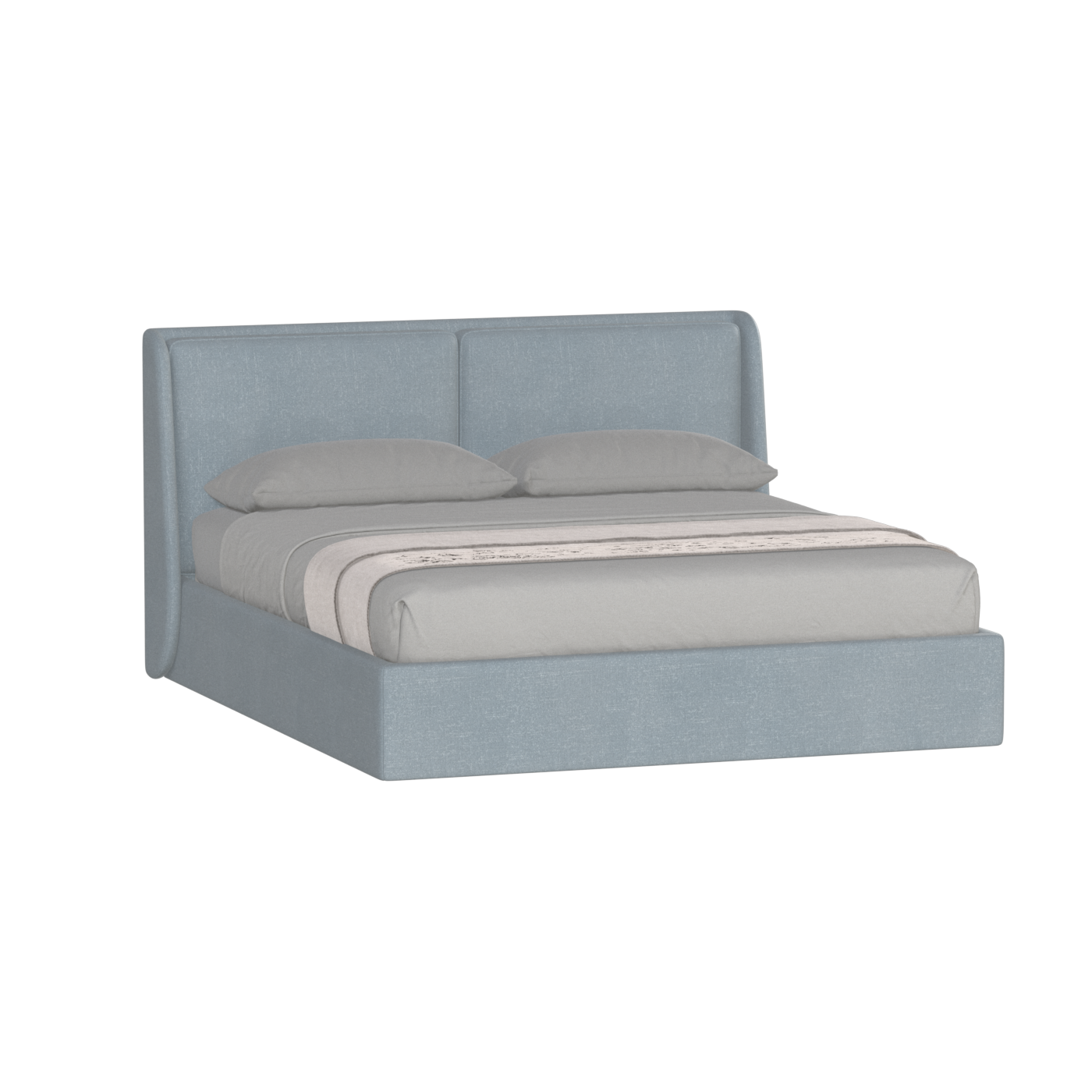Ruby Upholstered Double Bed in Premium Fabric