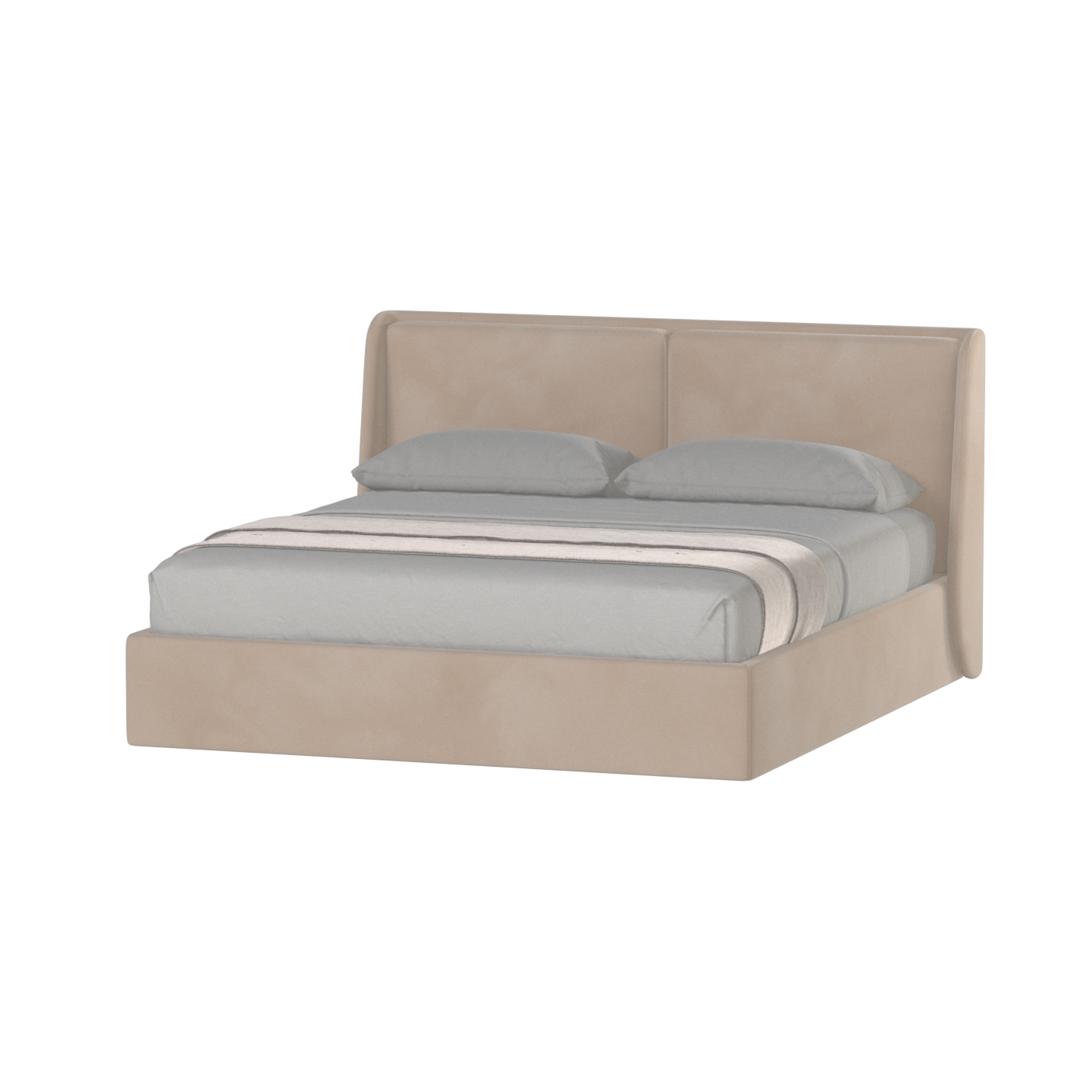 Ruby Upholstered Double Bed in Premium Fabric