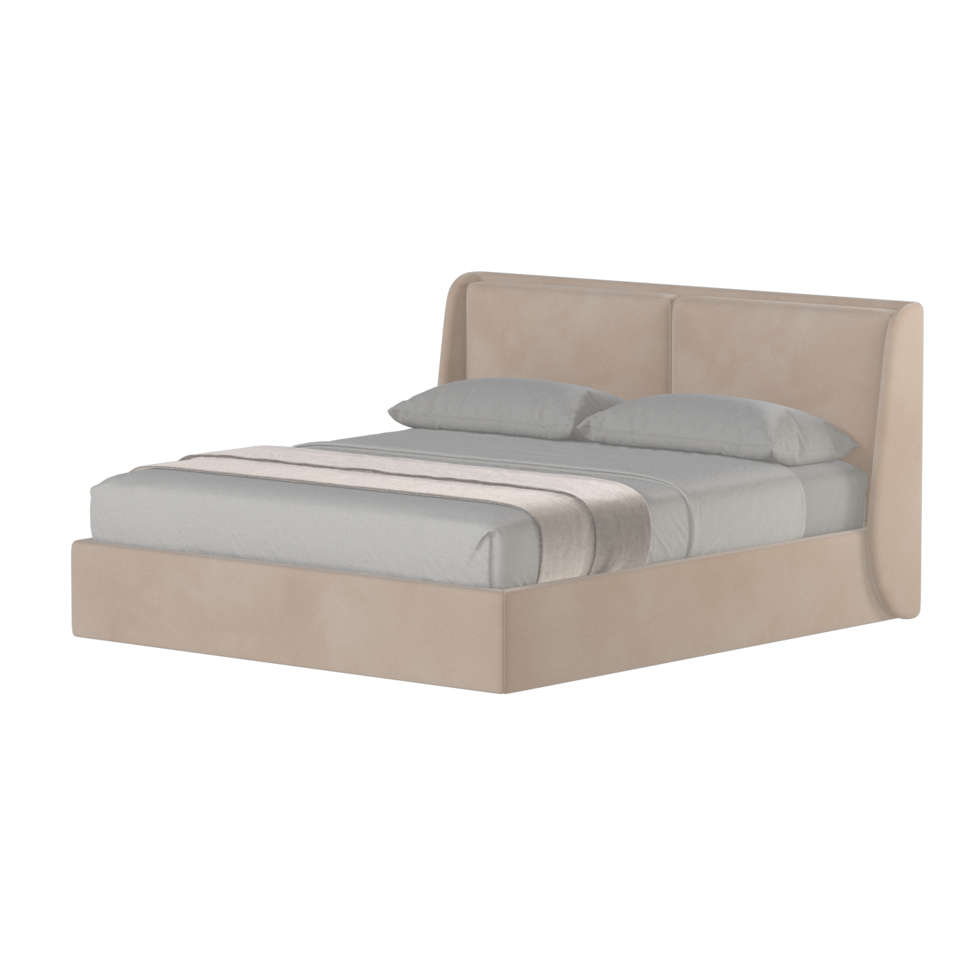 Ruby Upholstered Double Bed in Premium Fabric