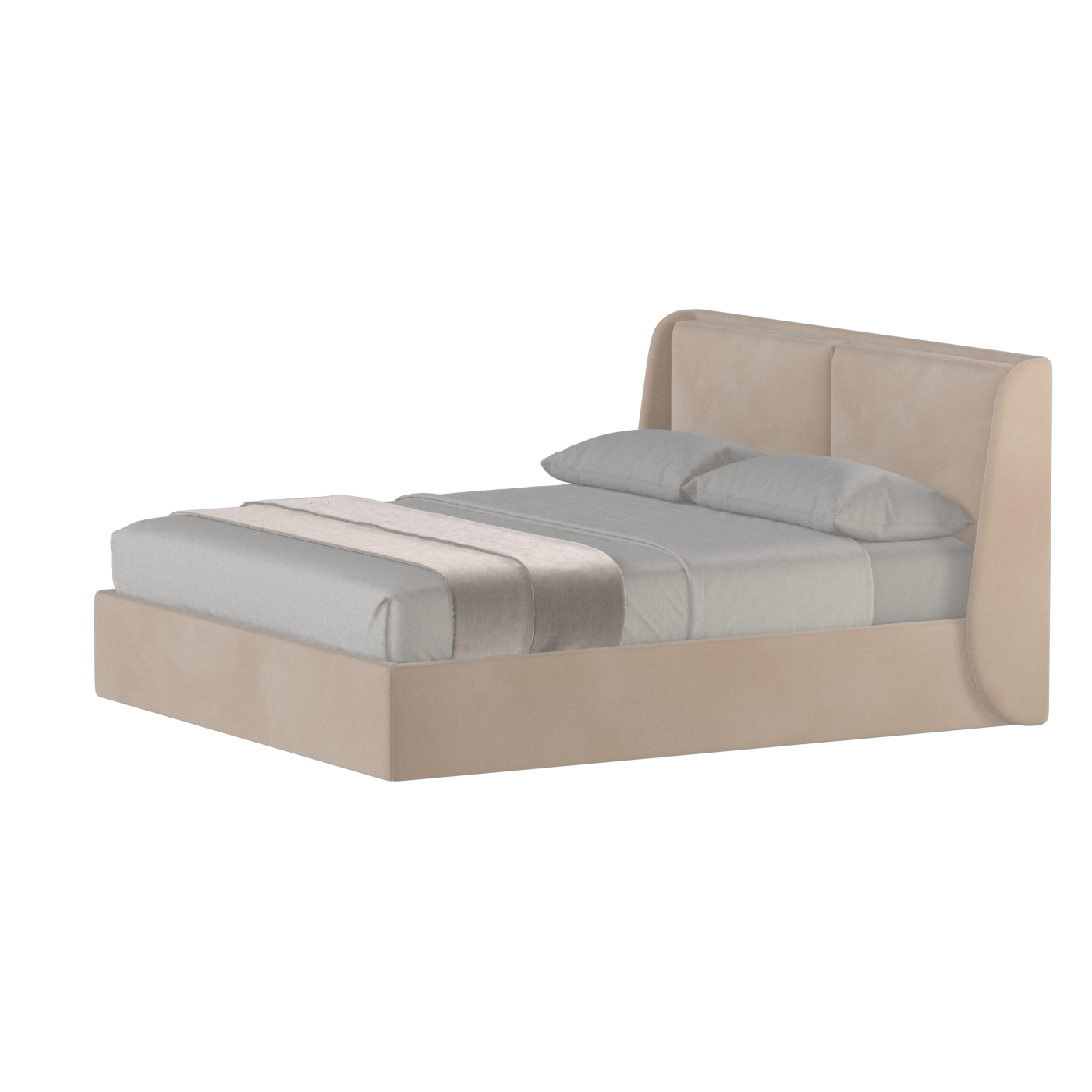 Ruby Upholstered Double Bed in Premium Fabric