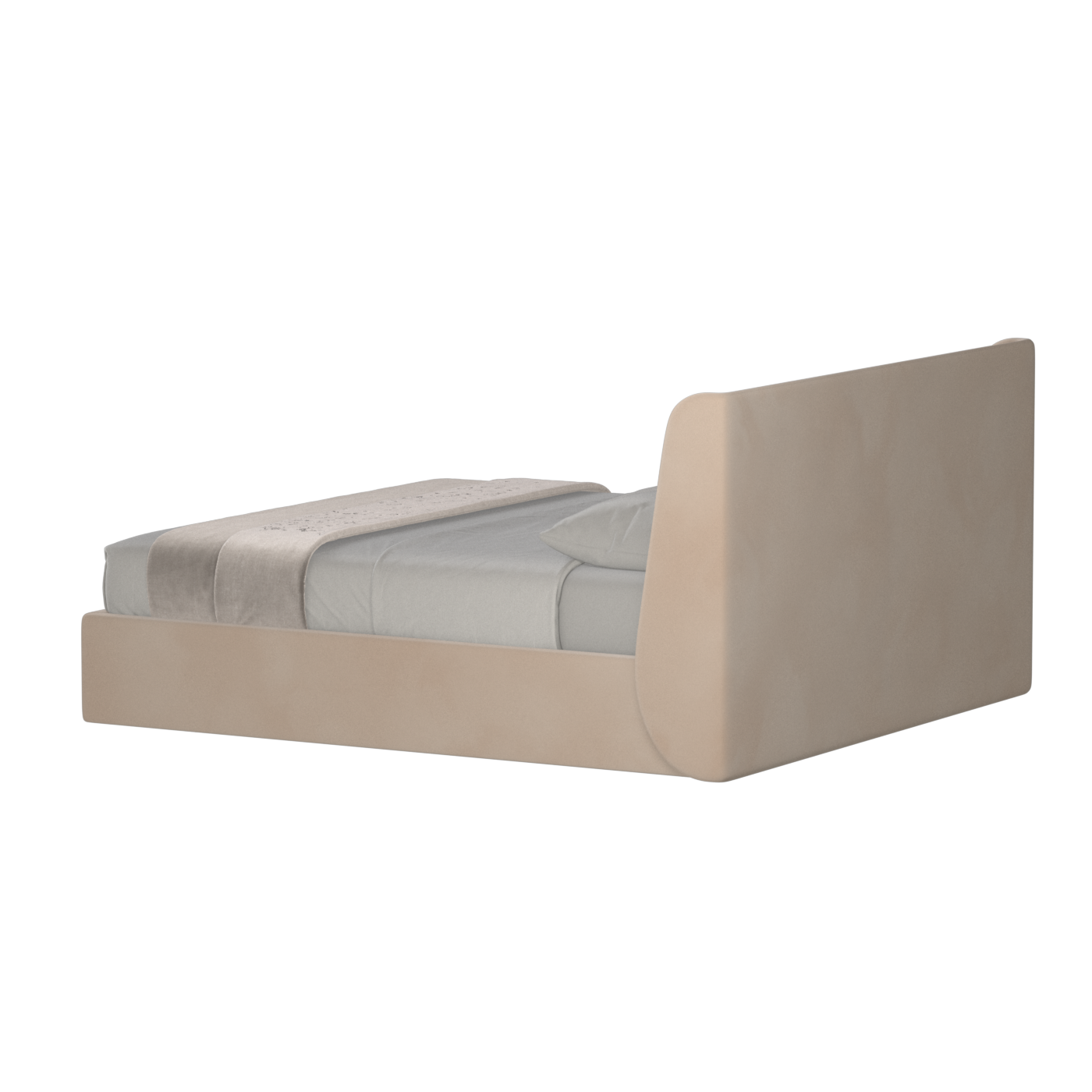 Ruby Upholstered Double Bed in Premium Fabric