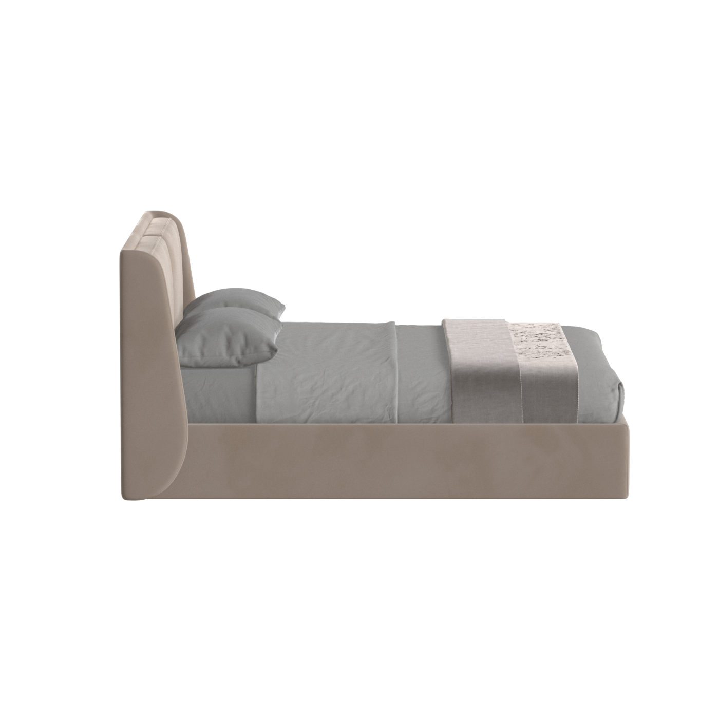 Ruby Upholstered Double Bed in Premium Fabric