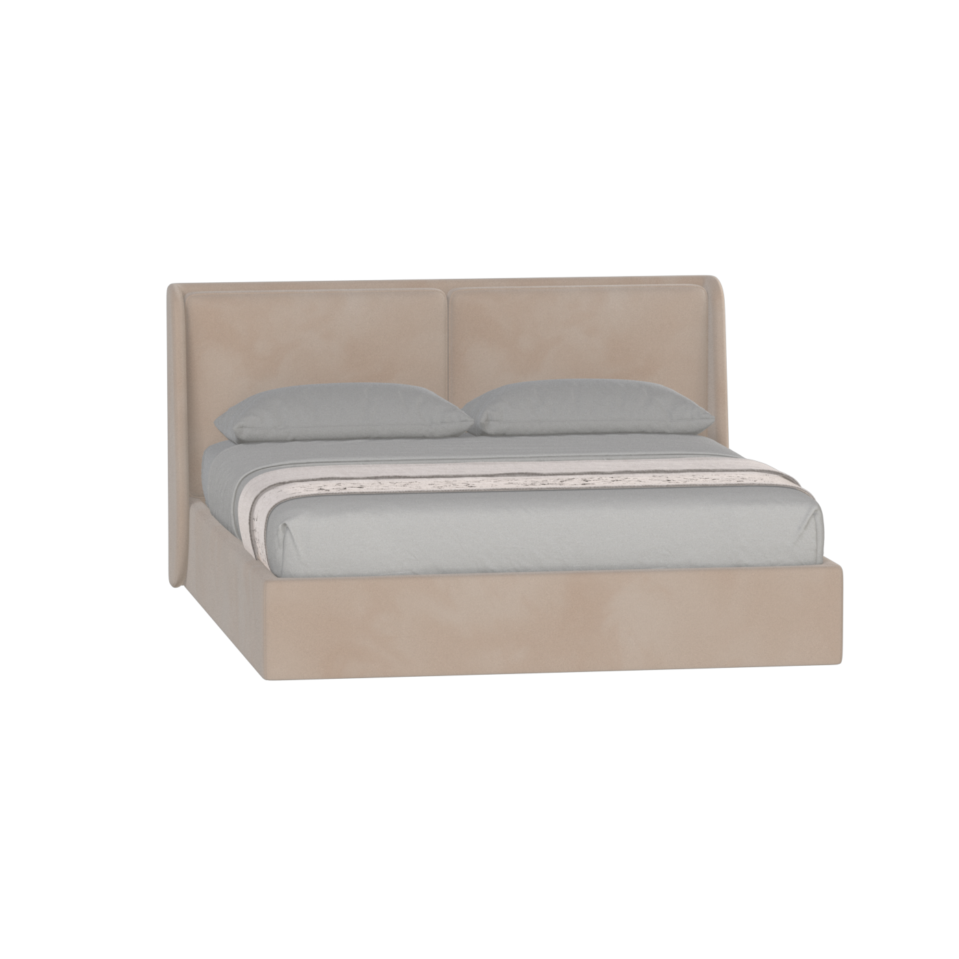Ruby Upholstered Double Bed in Premium Fabric