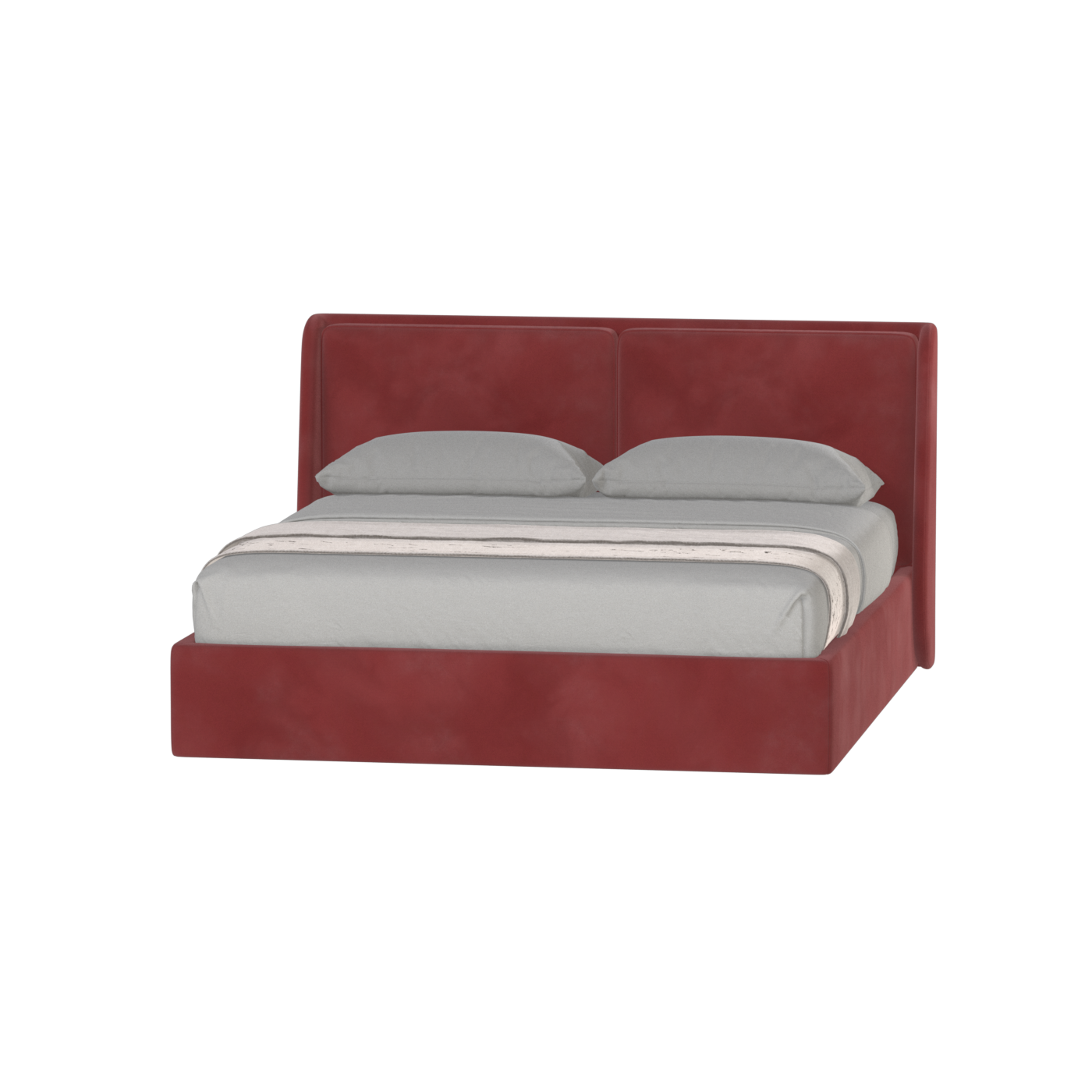 Ruby Upholstered Double Bed in Premium Fabric