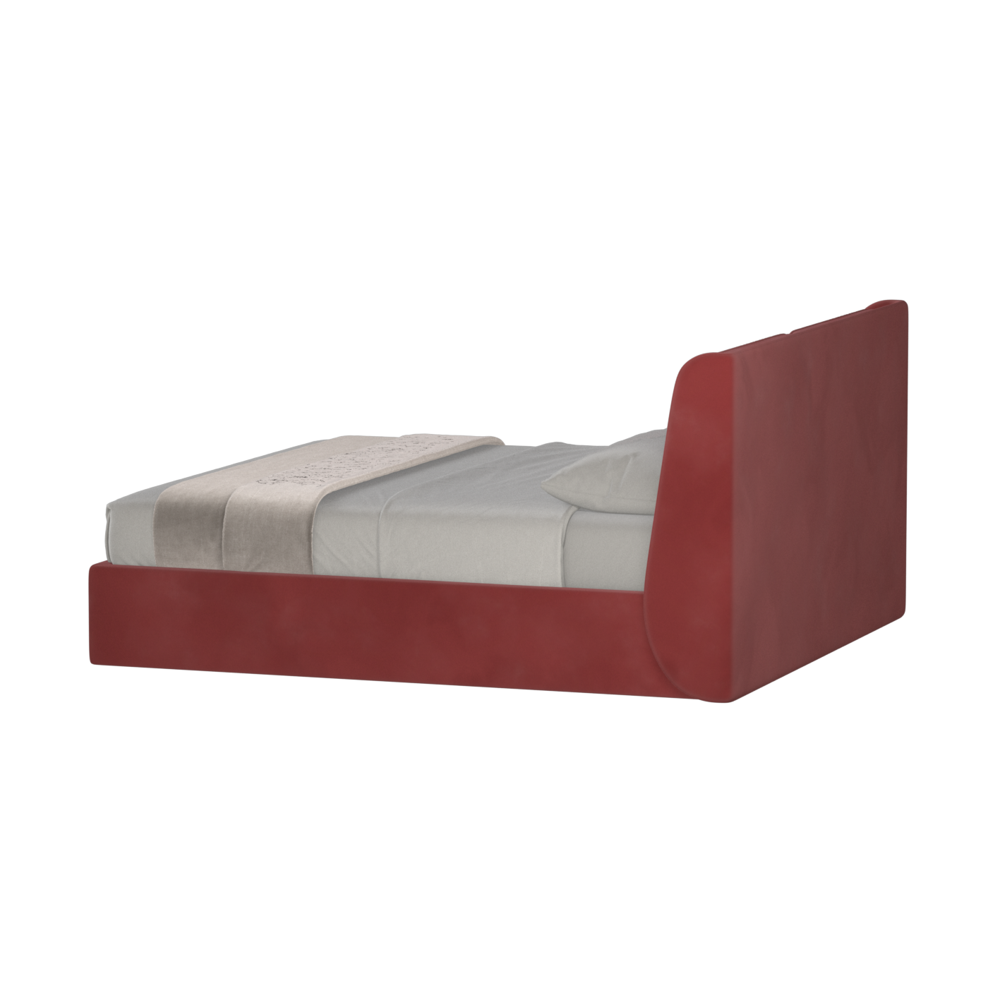 Ruby Upholstered Double Bed in Premium Fabric