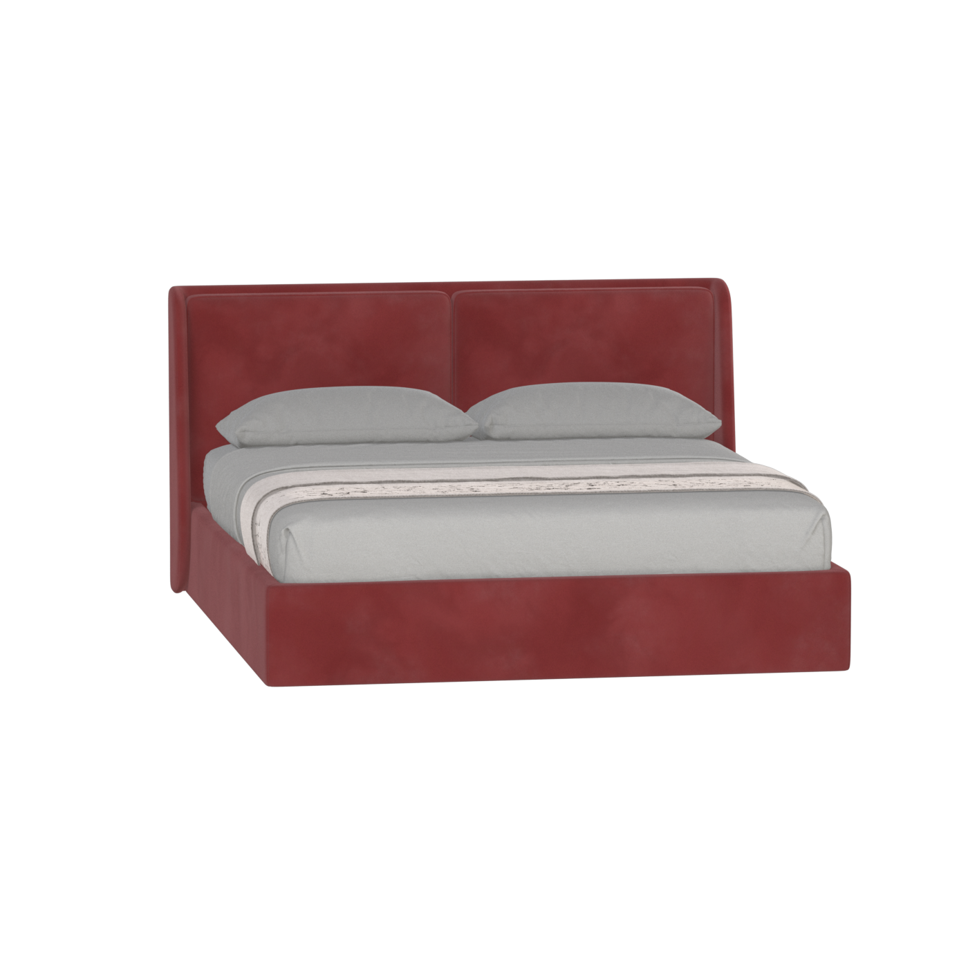 Ruby Upholstered Double Bed in Premium Fabric