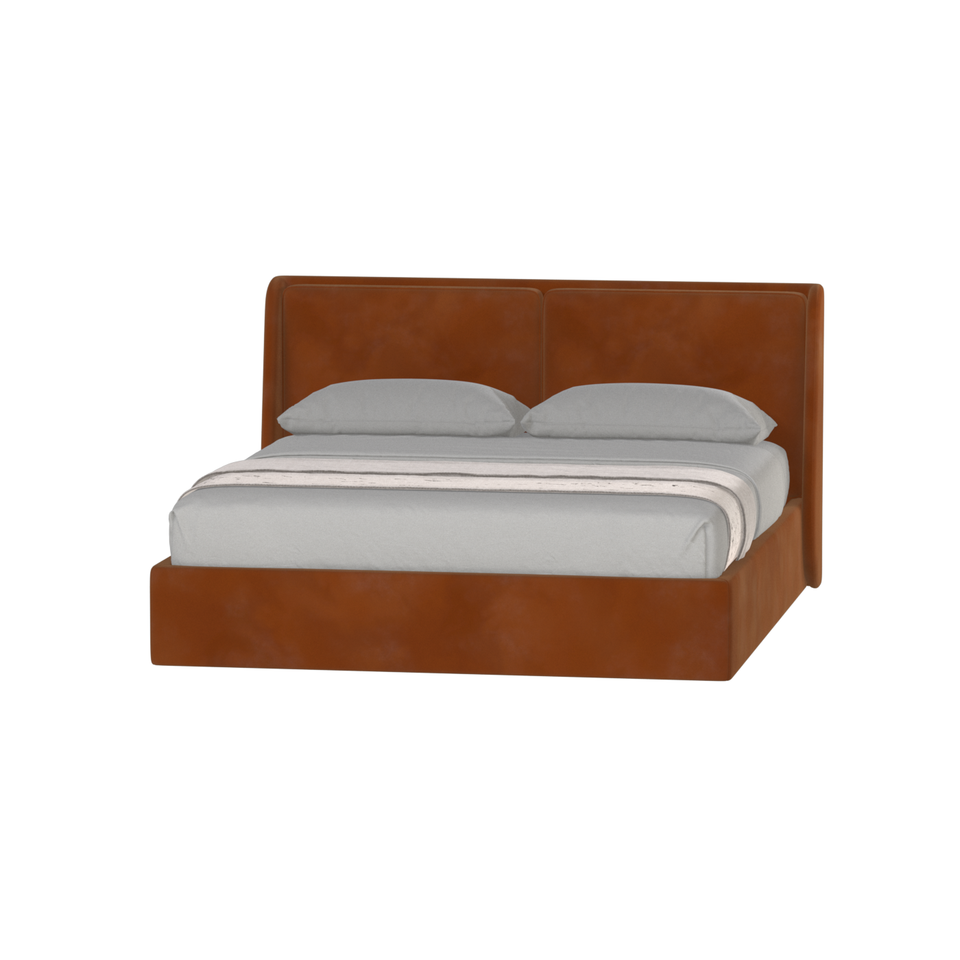 Ruby Upholstered Double Bed in Premium Fabric