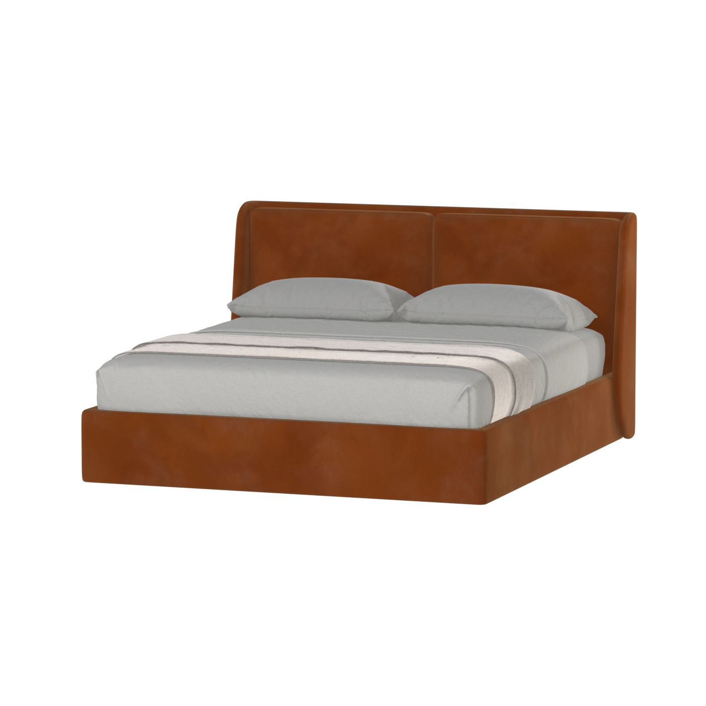 Ruby Upholstered Double Bed in Premium Fabric