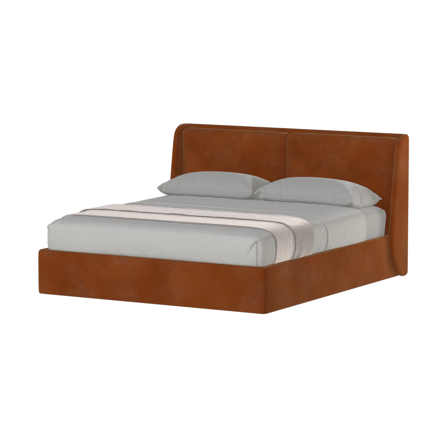 Ruby Upholstered Double Bed in Premium Fabric