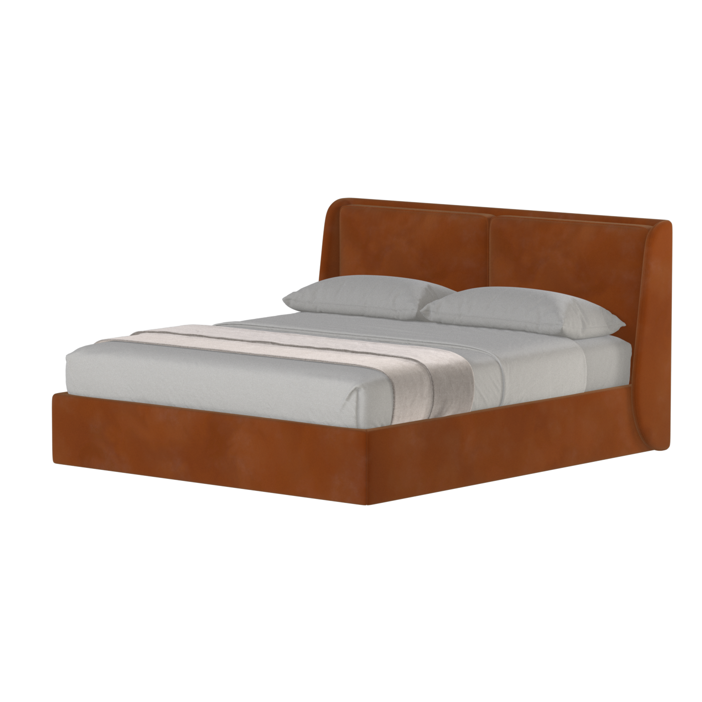 Ruby Upholstered Double Bed in Premium Fabric