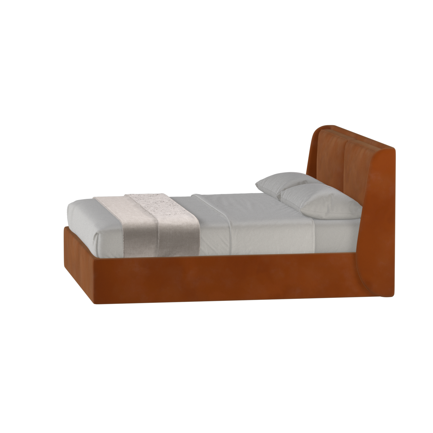 Ruby Upholstered Double Bed in Premium Fabric
