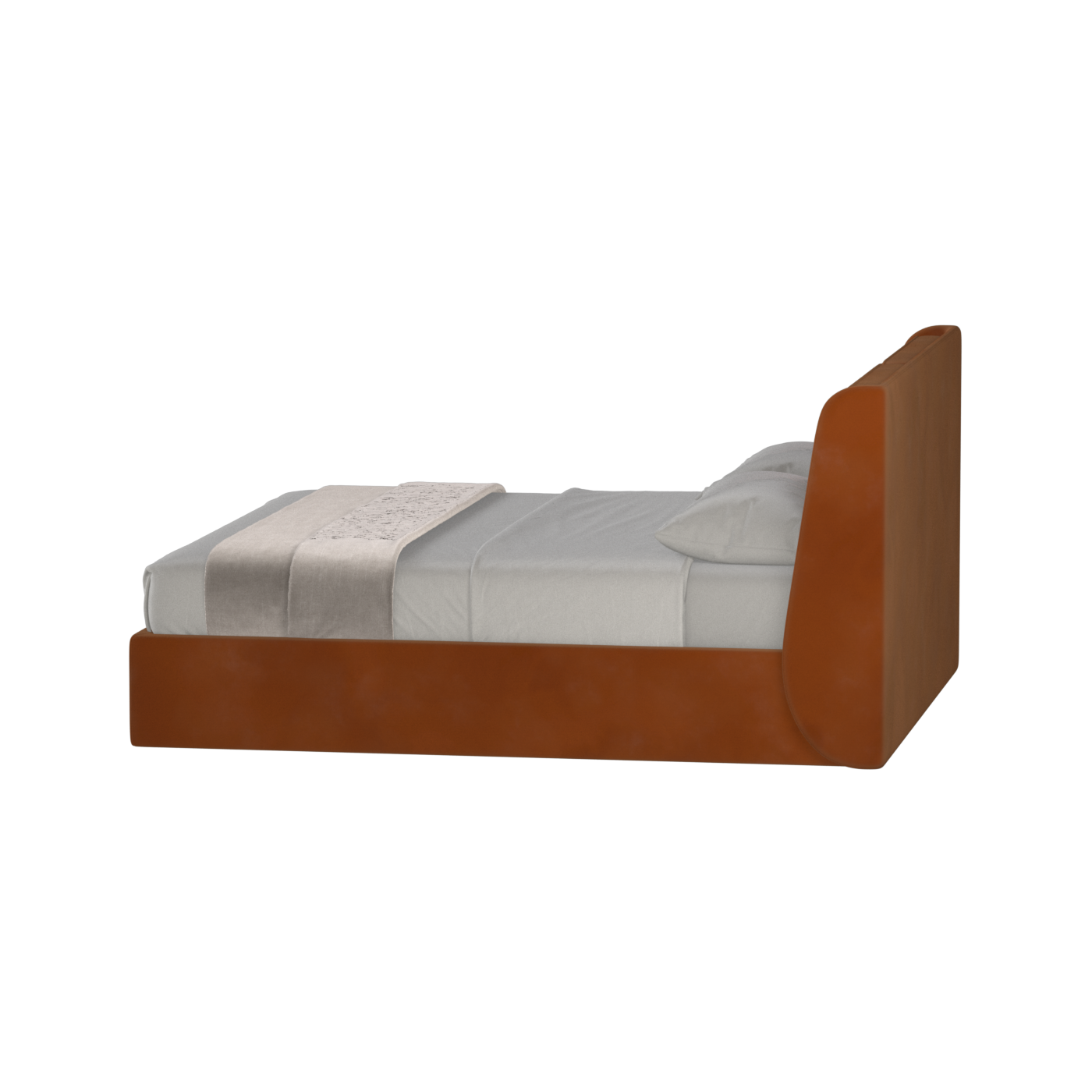 Ruby Upholstered Double Bed in Premium Fabric
