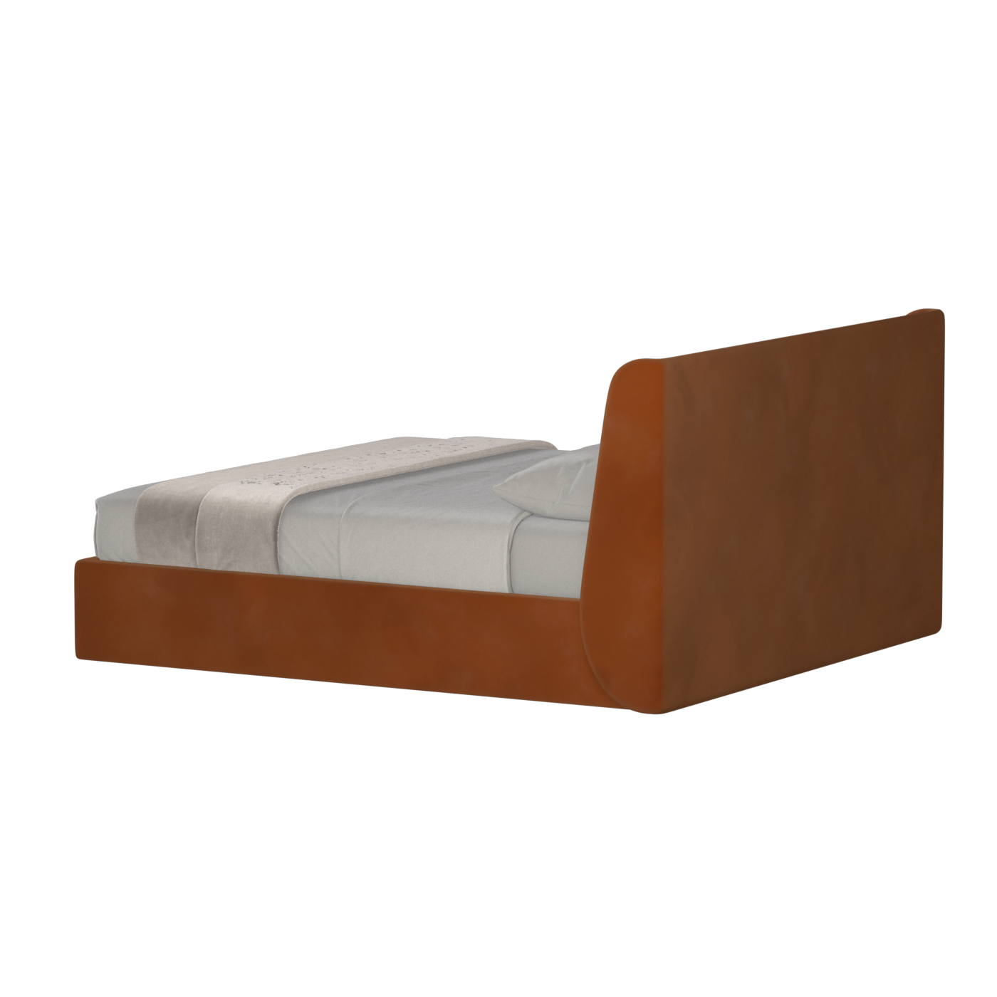 Ruby Upholstered Double Bed in Premium Fabric