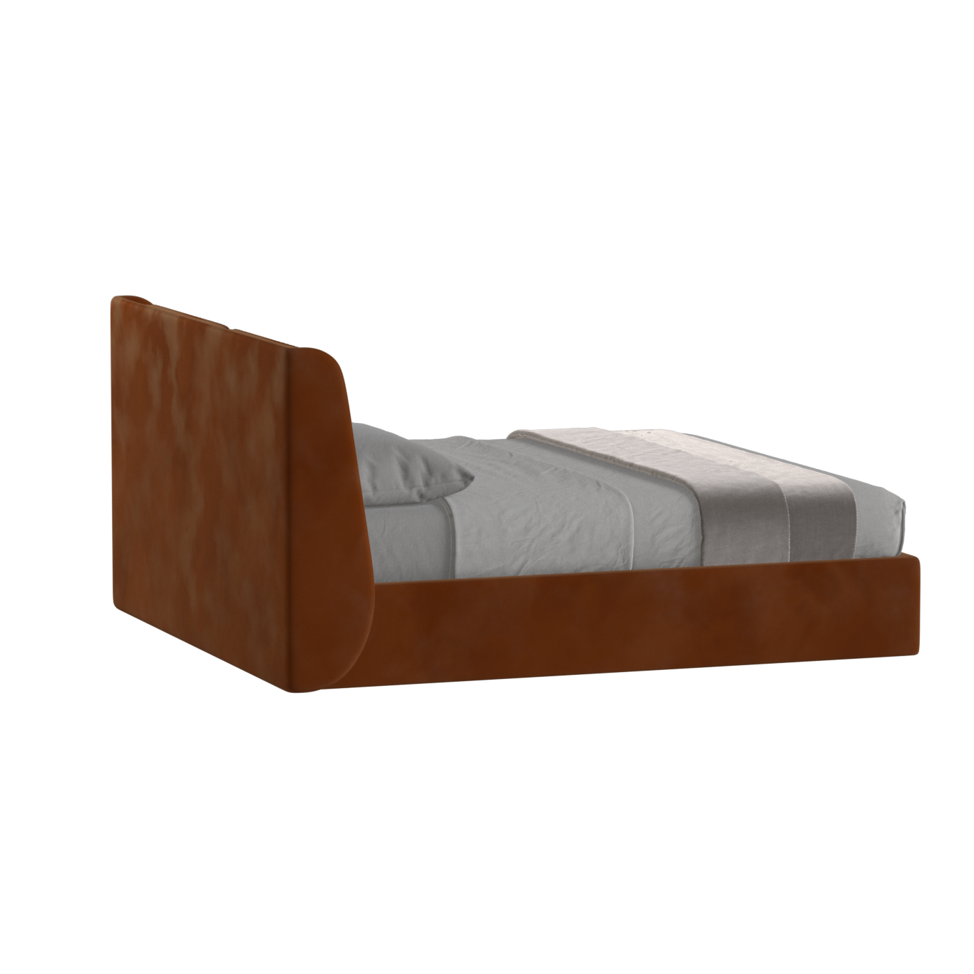 Ruby Upholstered Double Bed in Premium Fabric