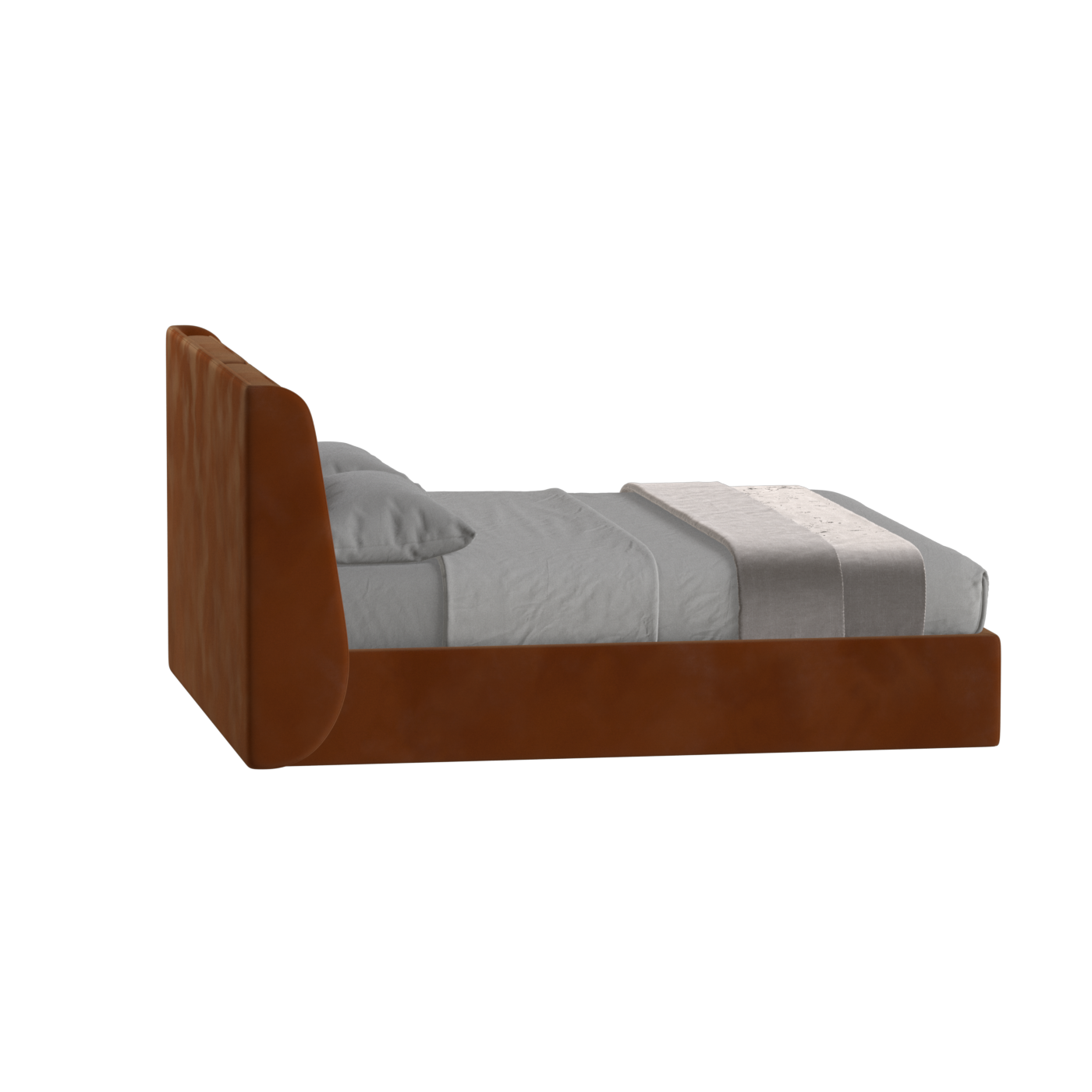 Ruby Upholstered Double Bed in Premium Fabric