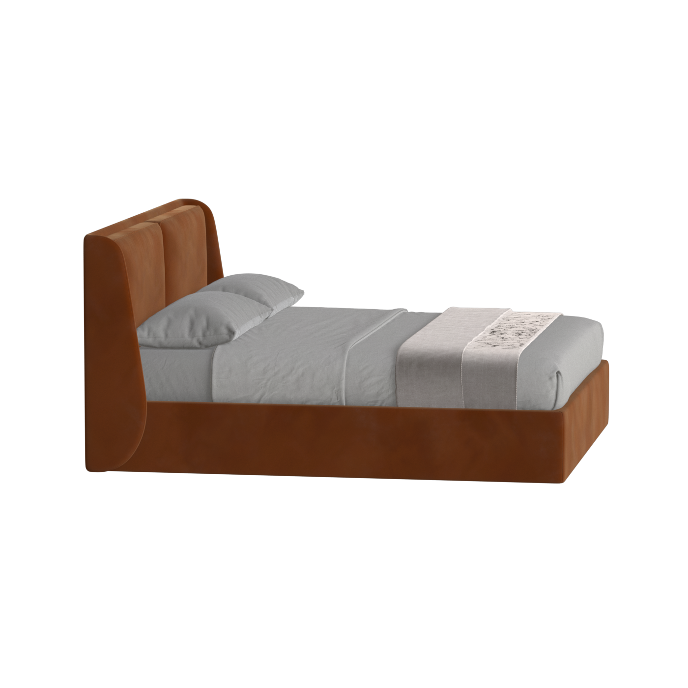 Ruby Upholstered Double Bed in Premium Fabric
