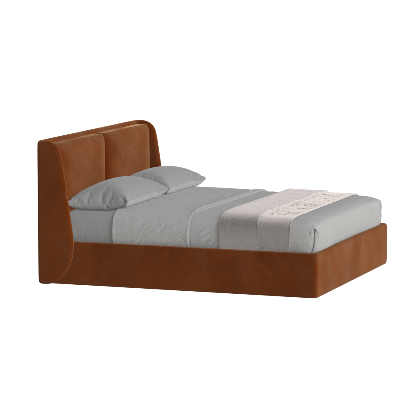 Ruby Upholstered Double Bed in Premium Fabric