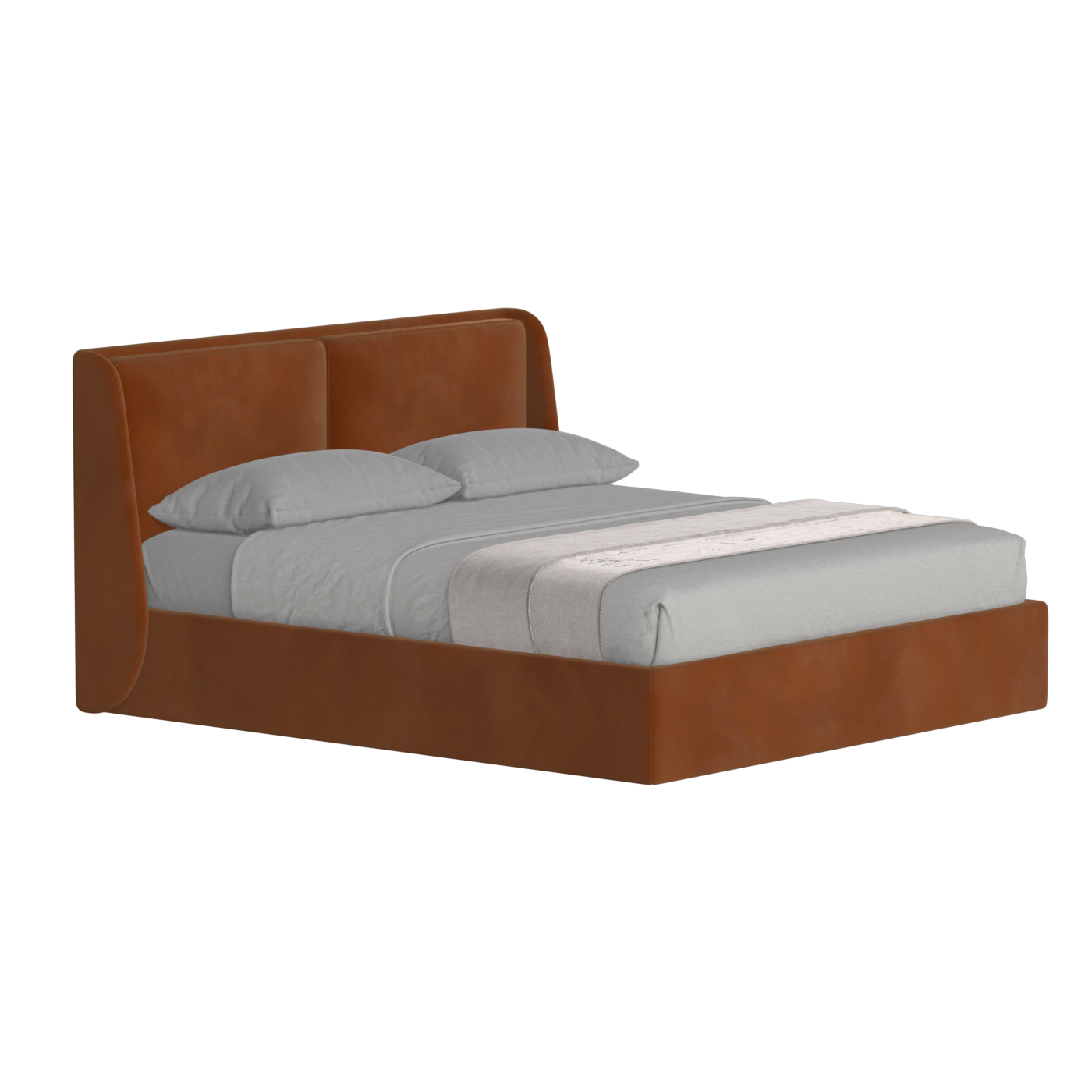 Ruby Upholstered Double Bed in Premium Fabric