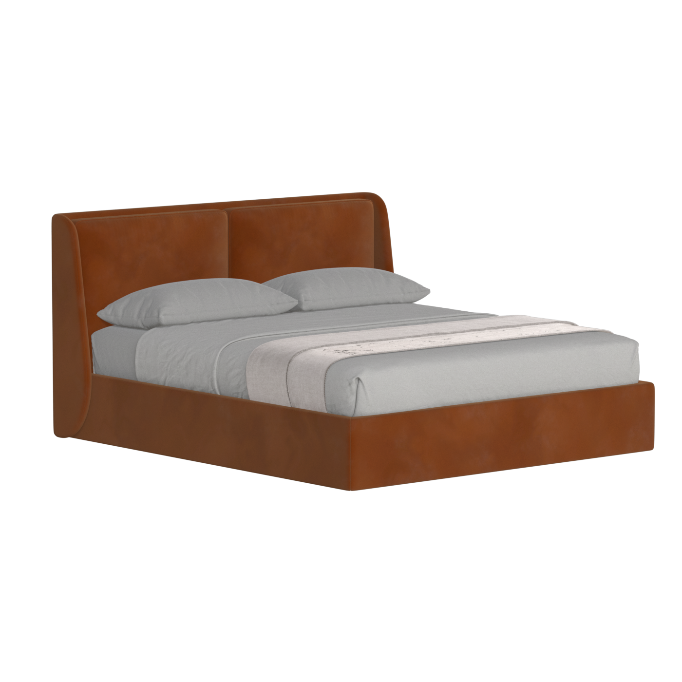 Ruby Upholstered Double Bed in Premium Fabric