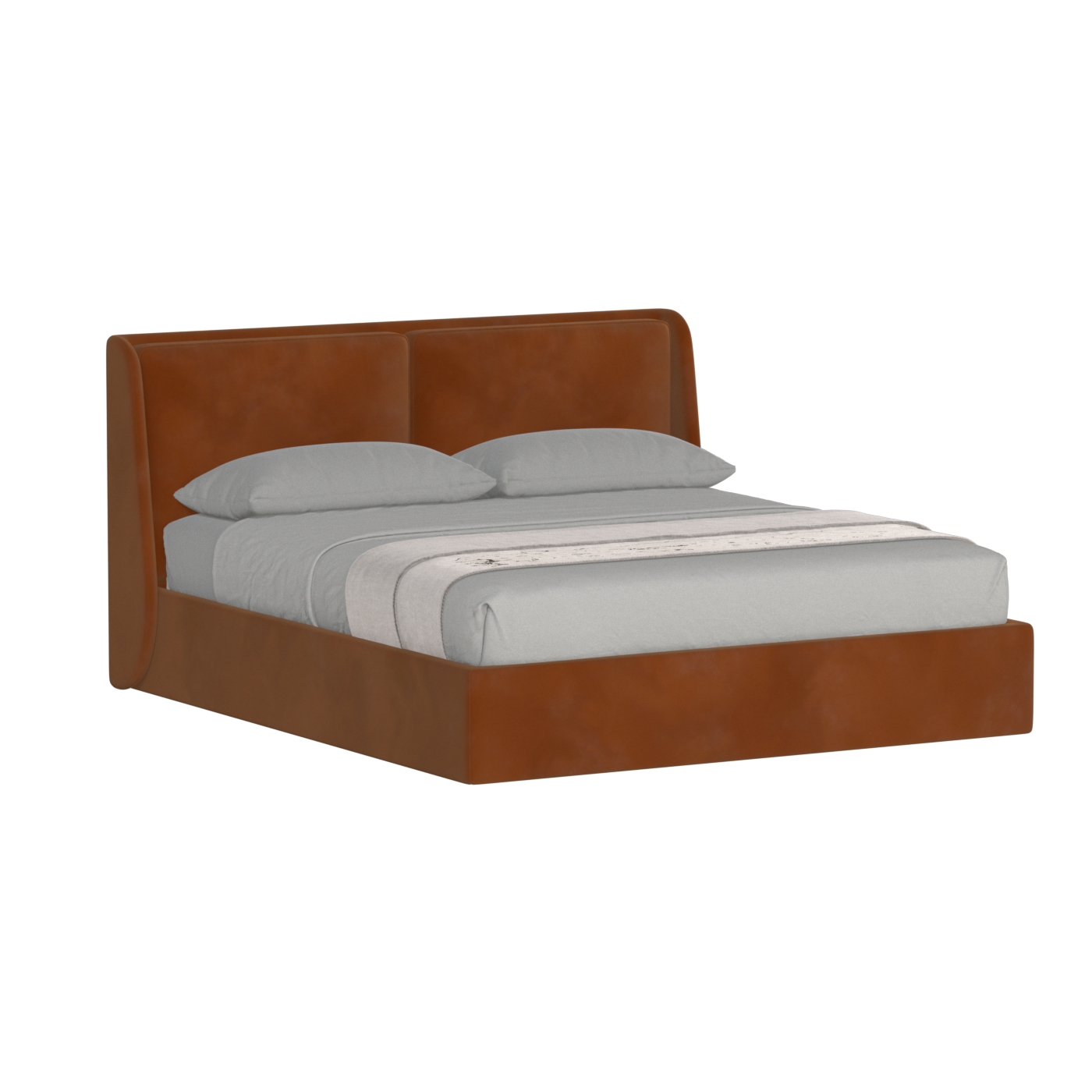 Ruby Upholstered Double Bed in Premium Fabric