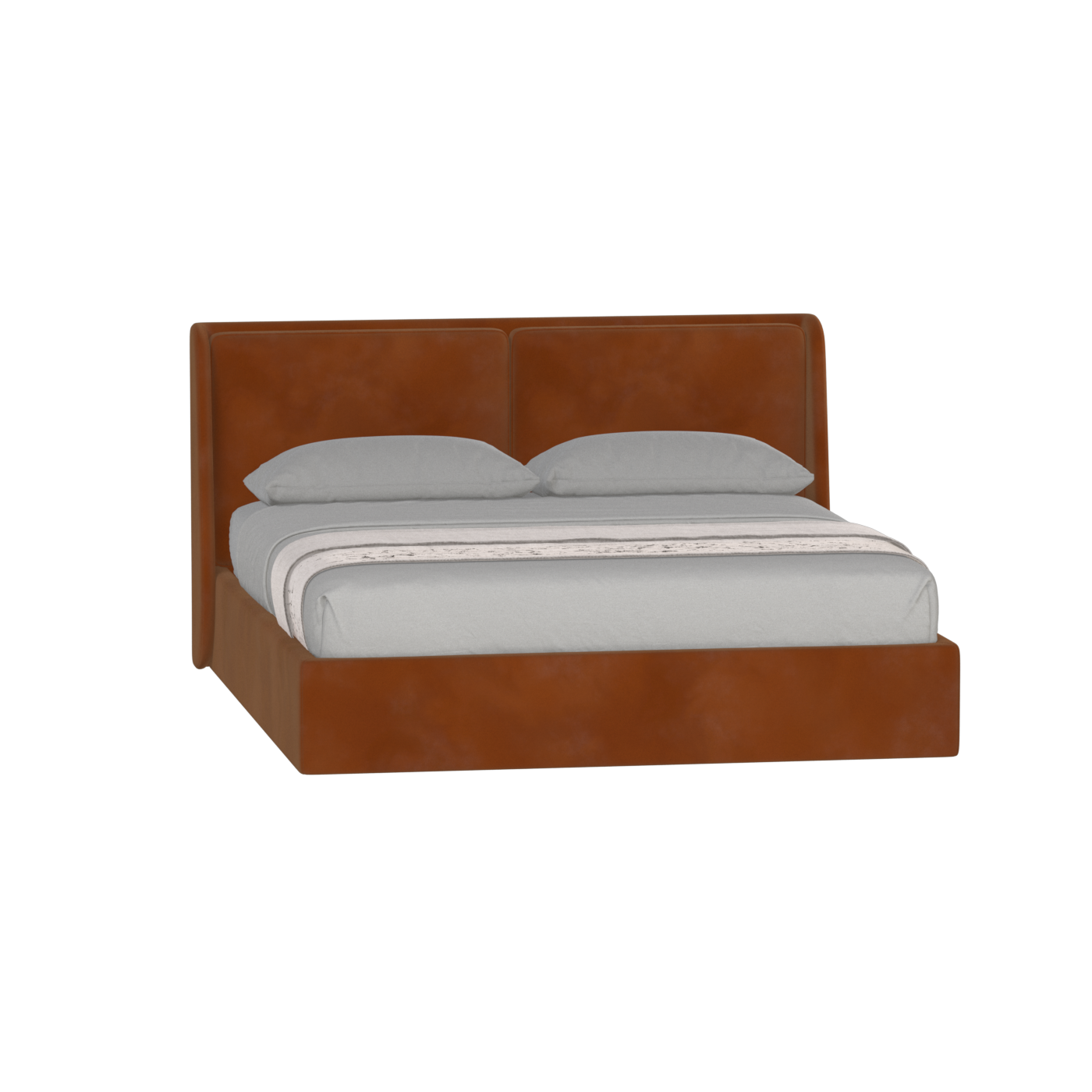 Ruby Upholstered Double Bed in Premium Fabric