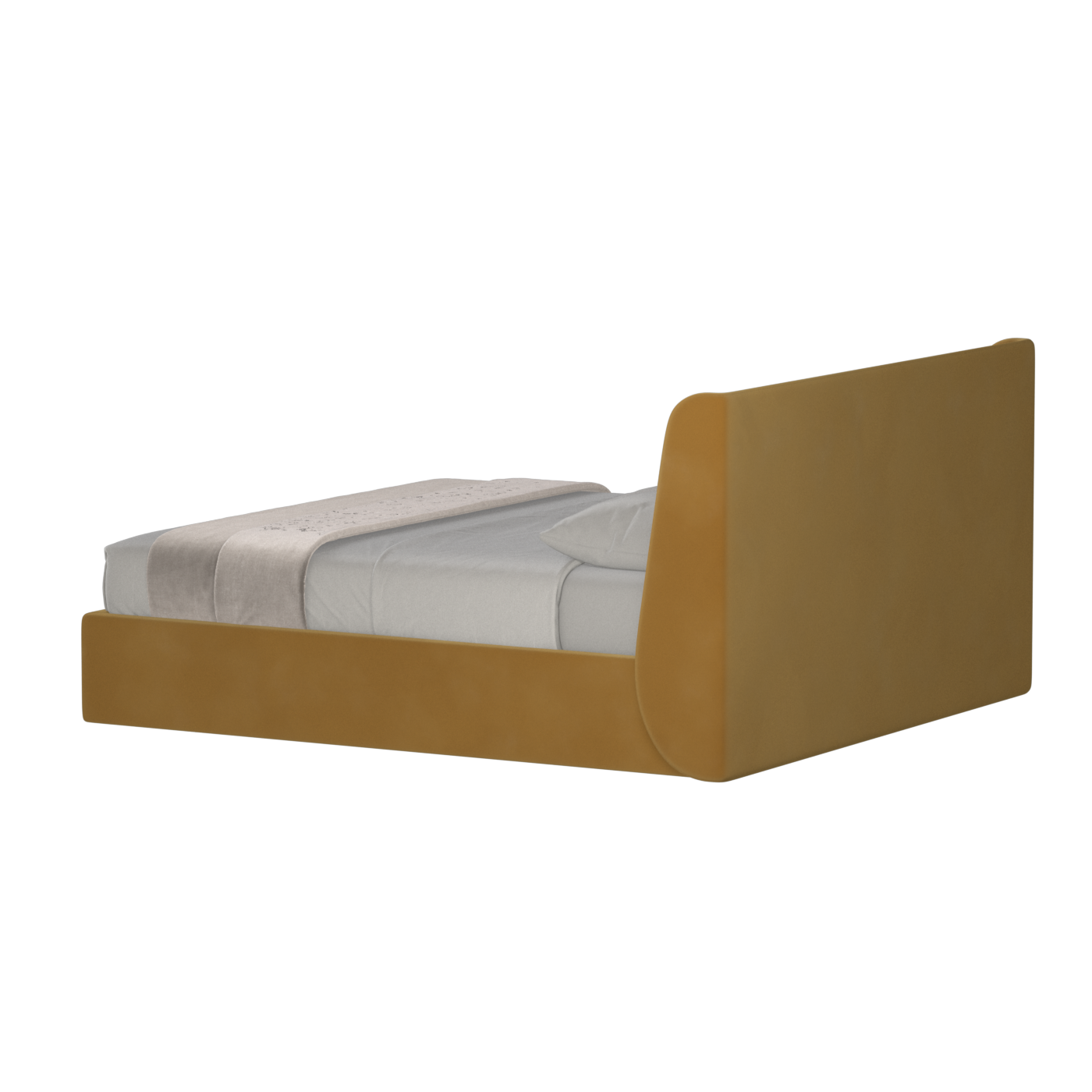 Ruby Upholstered Double Bed in Premium Fabric