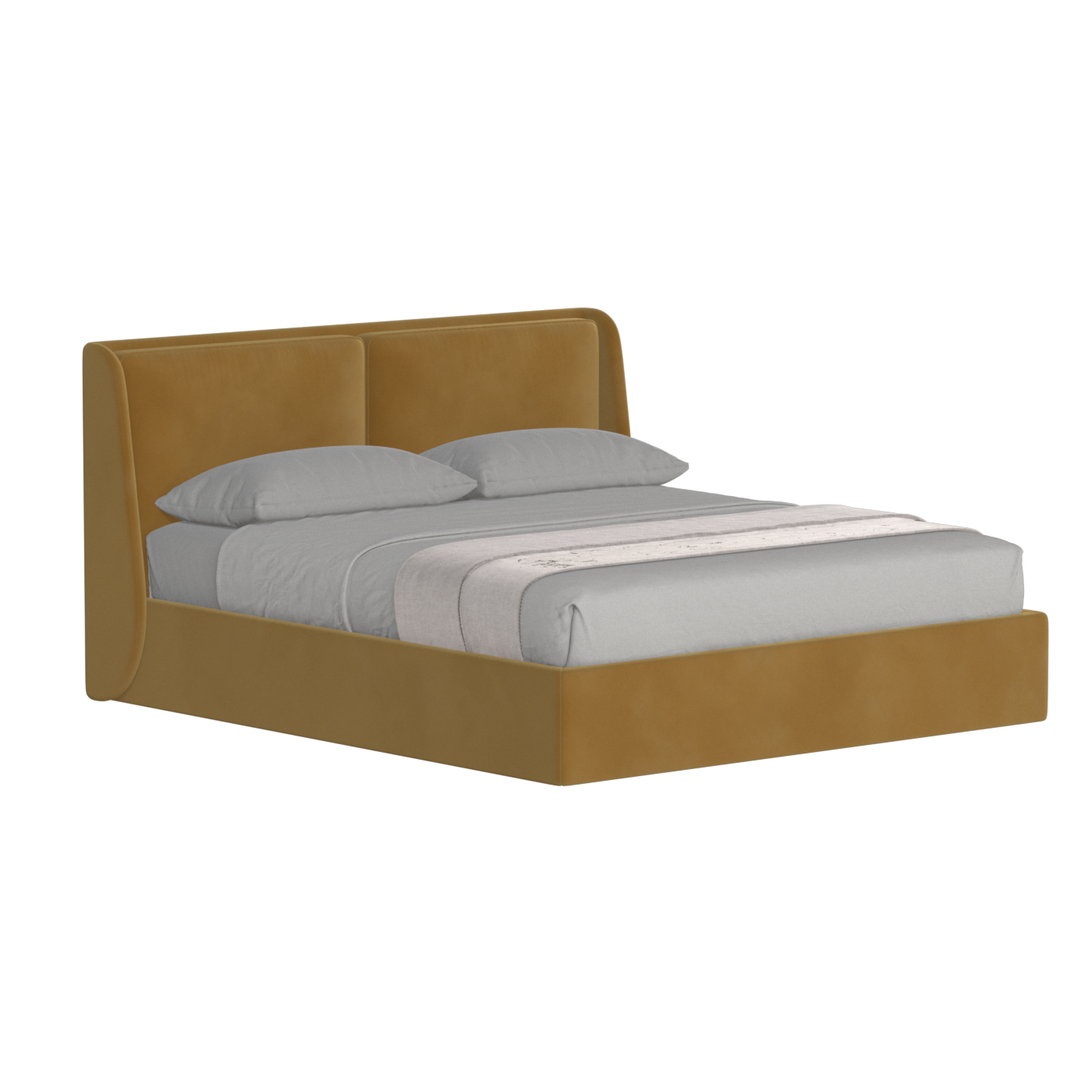 Ruby Upholstered Double Bed in Premium Fabric