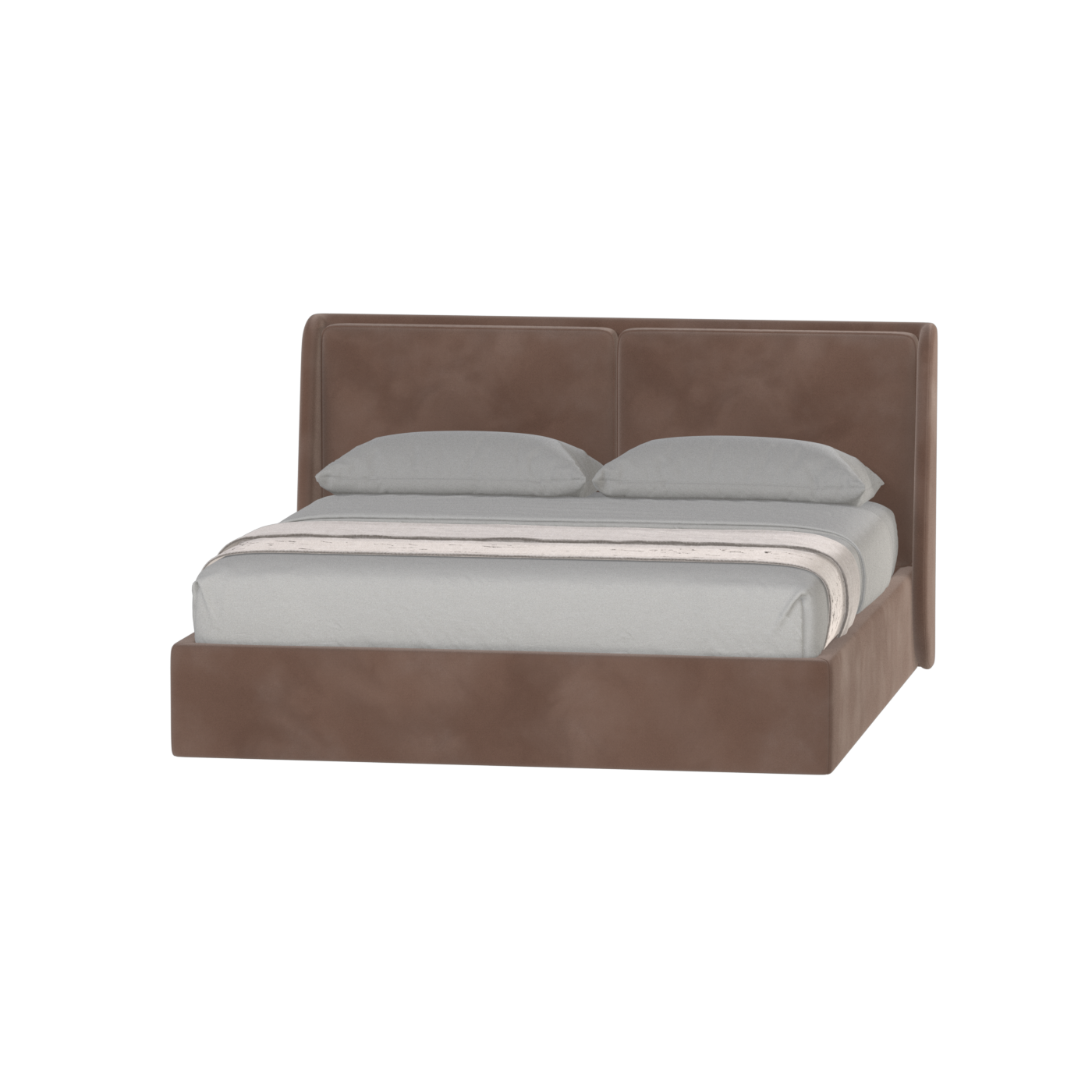 Ruby Upholstered Double Bed in Premium Fabric