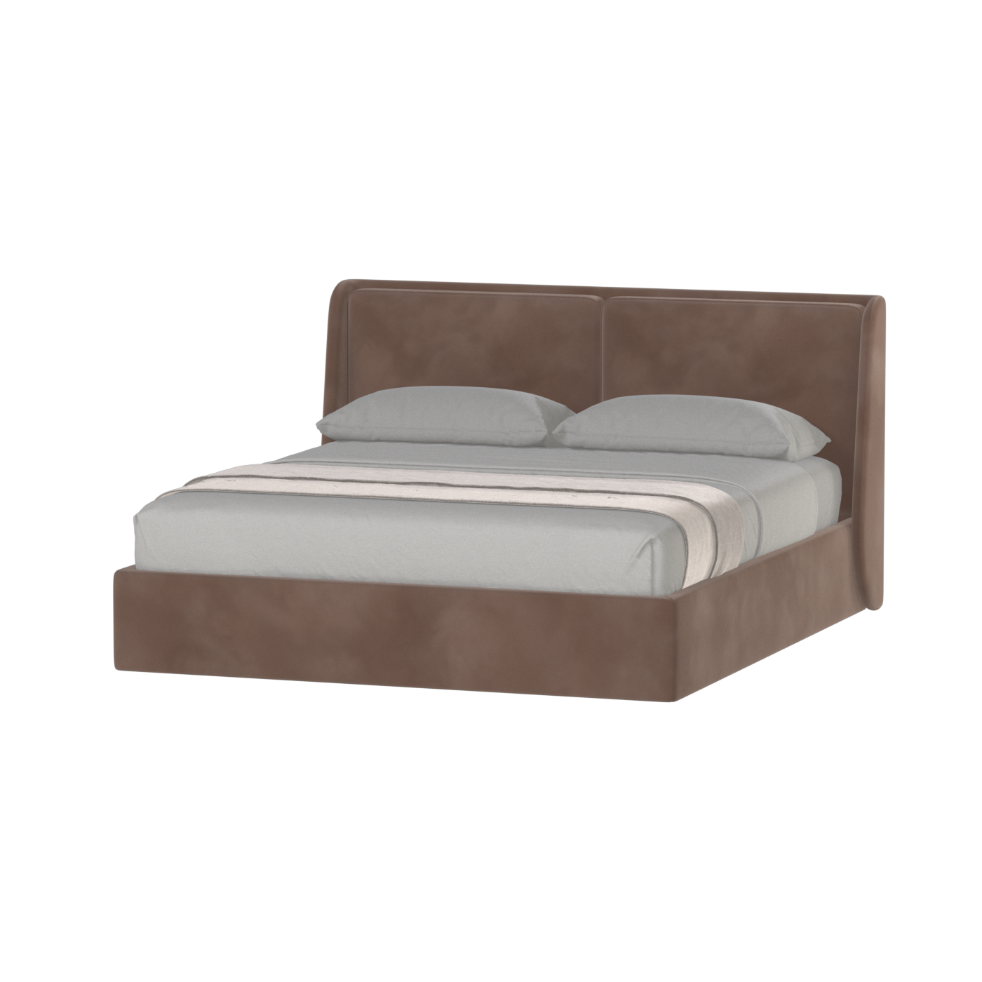 Ruby Upholstered Double Bed in Premium Fabric