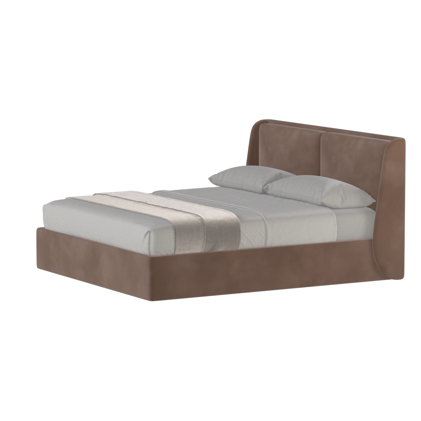 Ruby Upholstered Double Bed in Premium Fabric