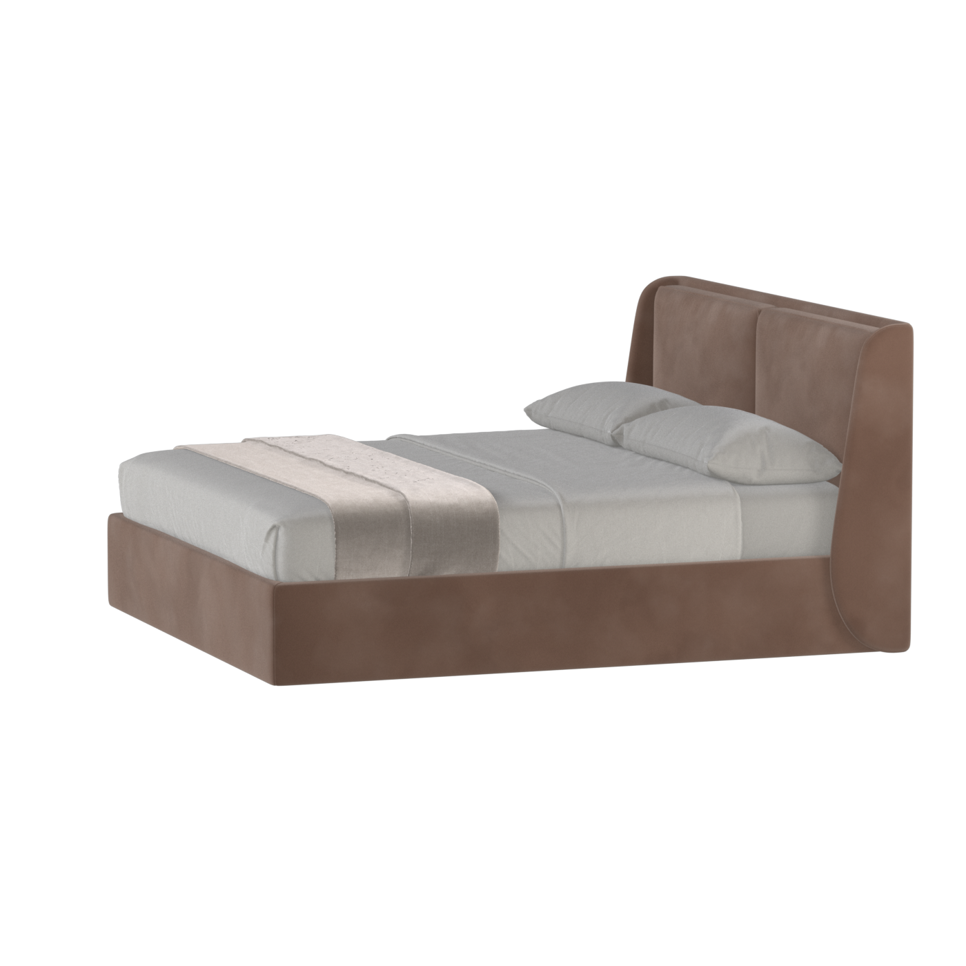Ruby Upholstered Double Bed in Premium Fabric