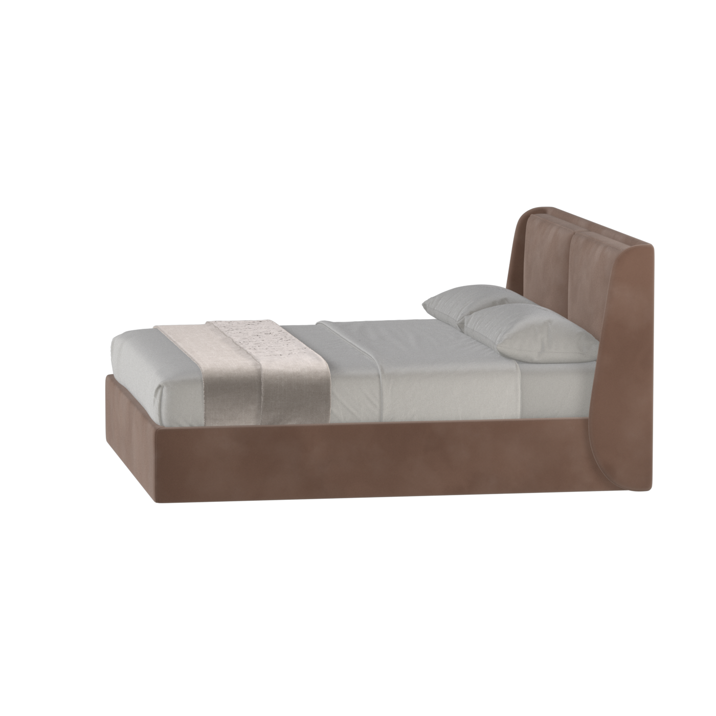 Ruby Upholstered Double Bed in Premium Fabric