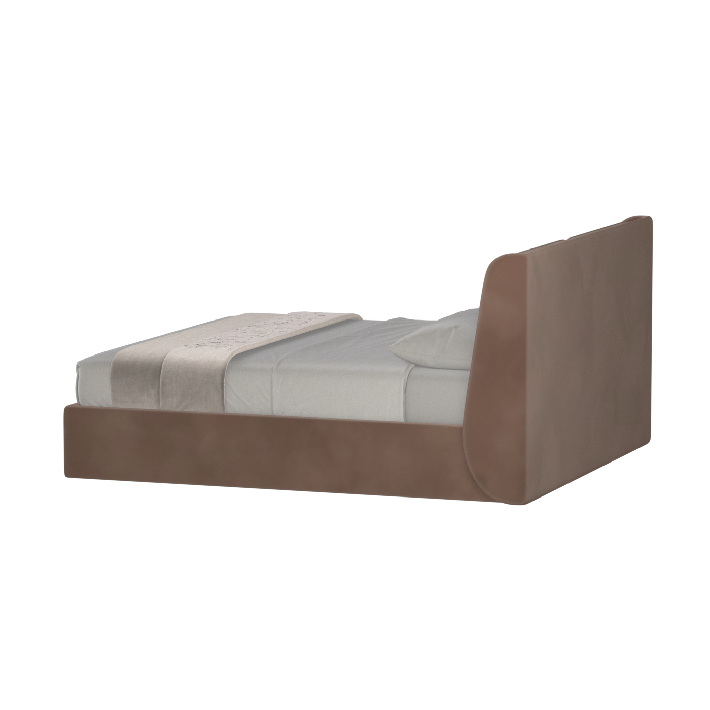 Ruby Upholstered Double Bed in Premium Fabric