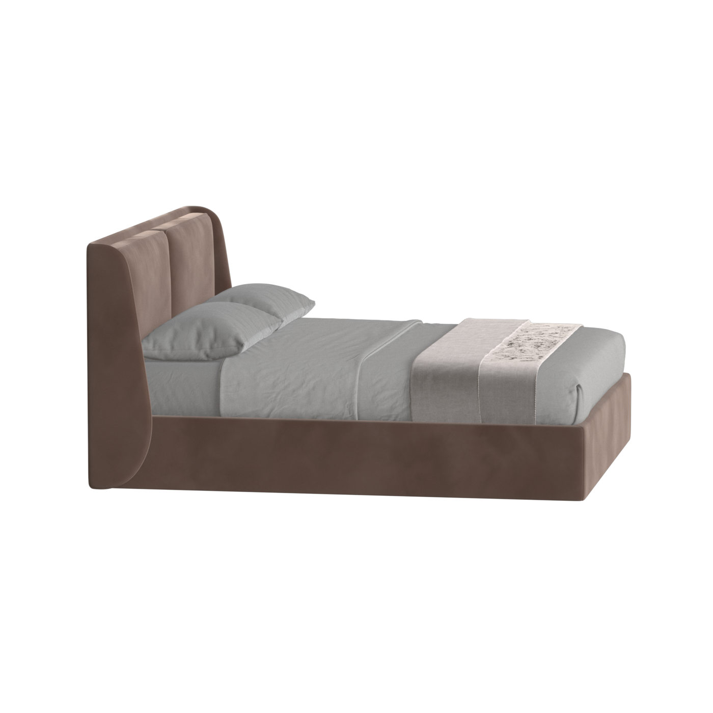 Ruby Upholstered Double Bed in Premium Fabric