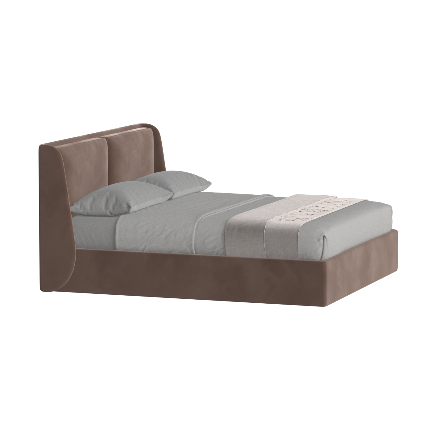 Ruby Upholstered Double Bed in Premium Fabric