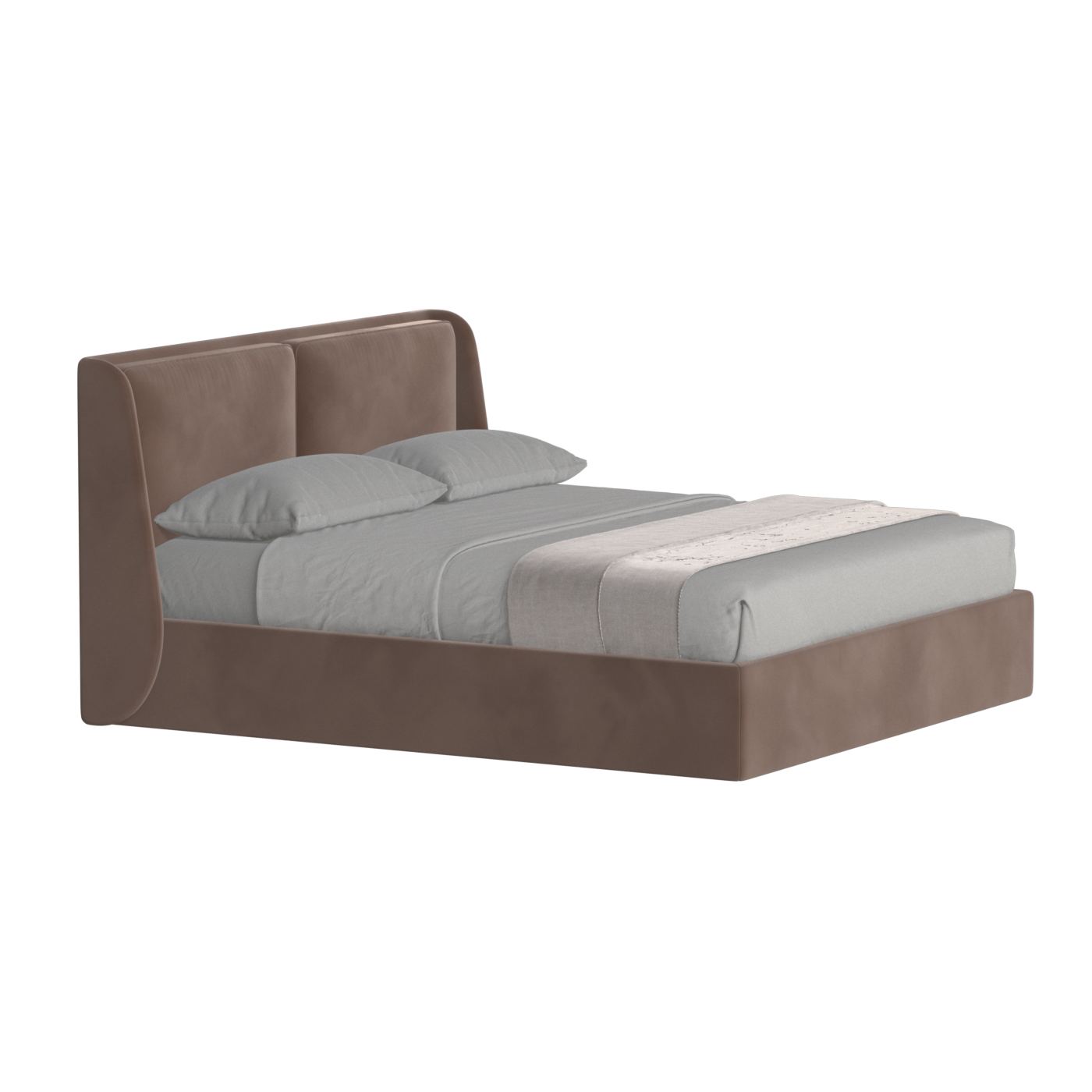 Ruby Upholstered Double Bed in Premium Fabric