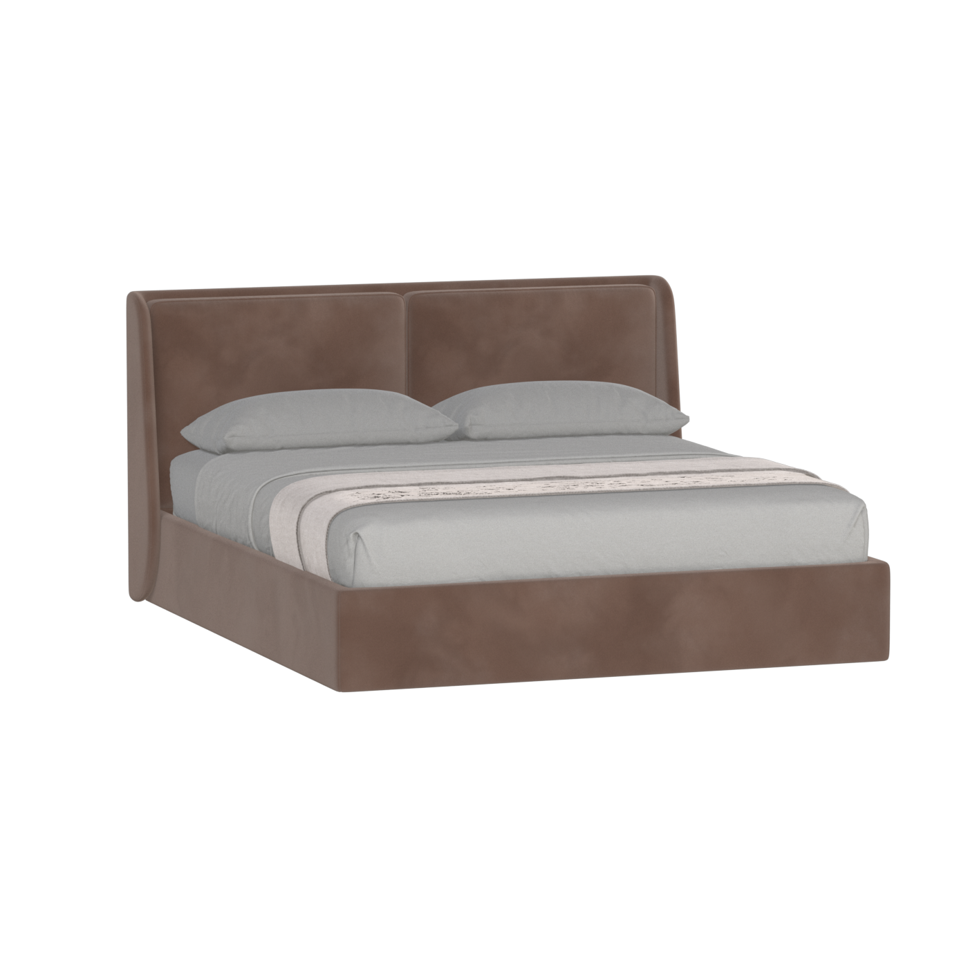 Ruby Upholstered Double Bed in Premium Fabric