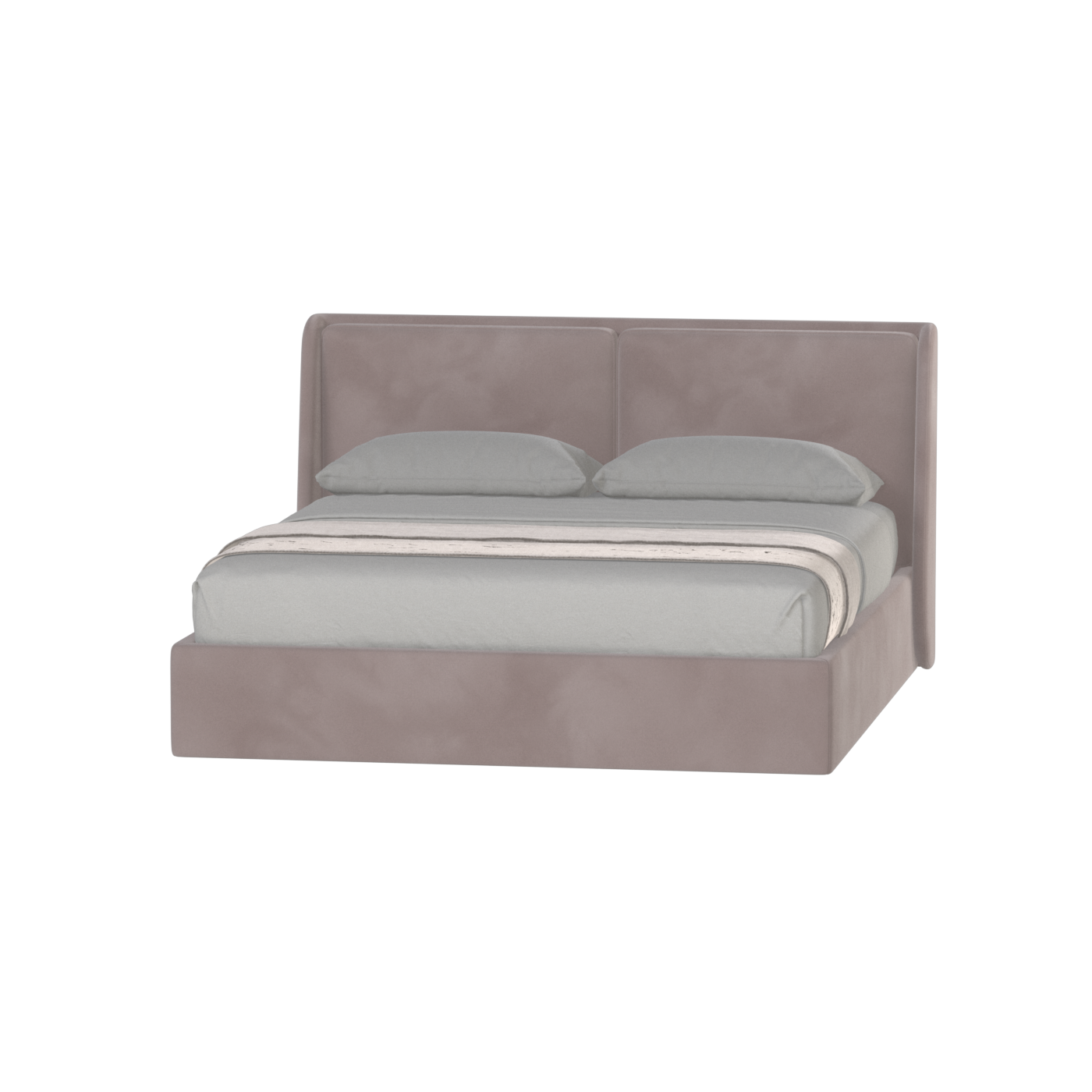 Ruby Upholstered Double Bed in Premium Fabric