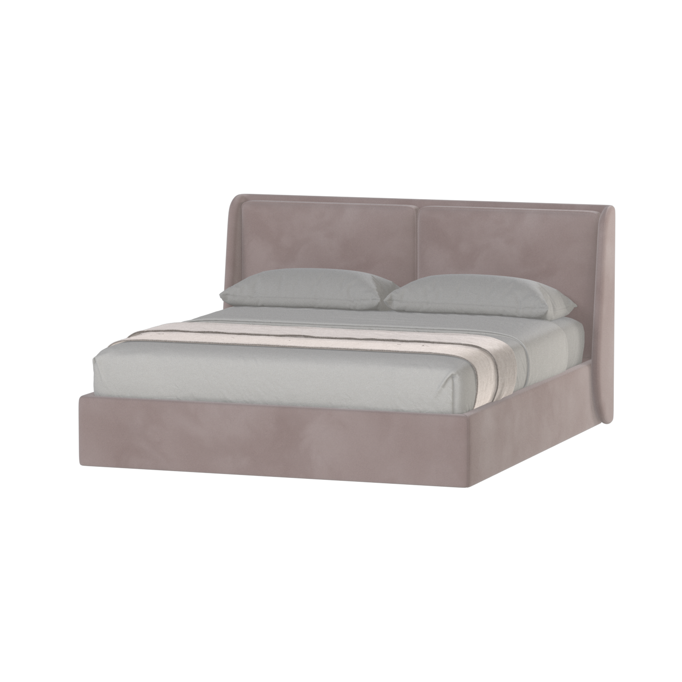 Ruby Upholstered Double Bed in Premium Fabric